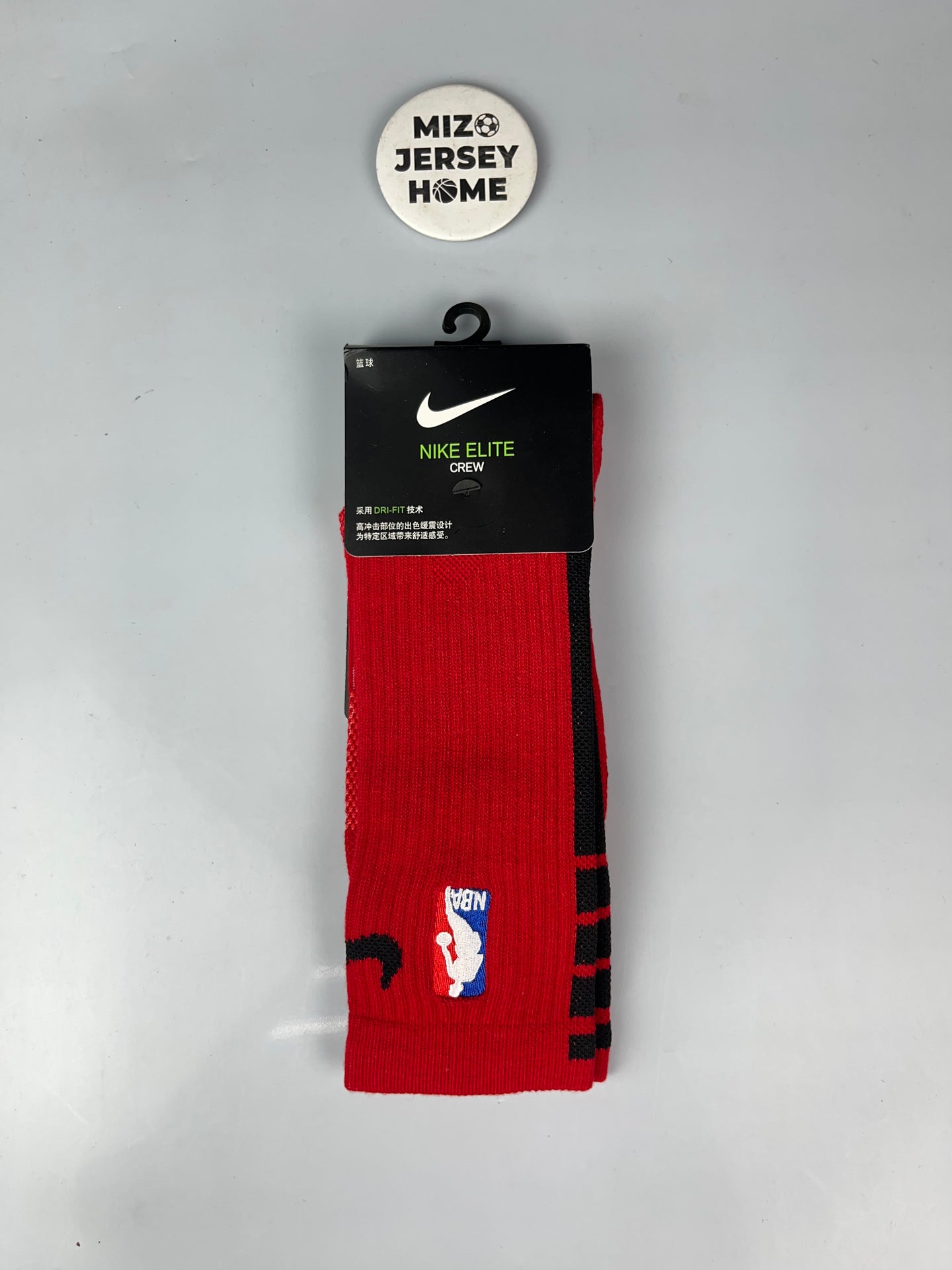 NIKE NBA Red Crew Basketball Socks