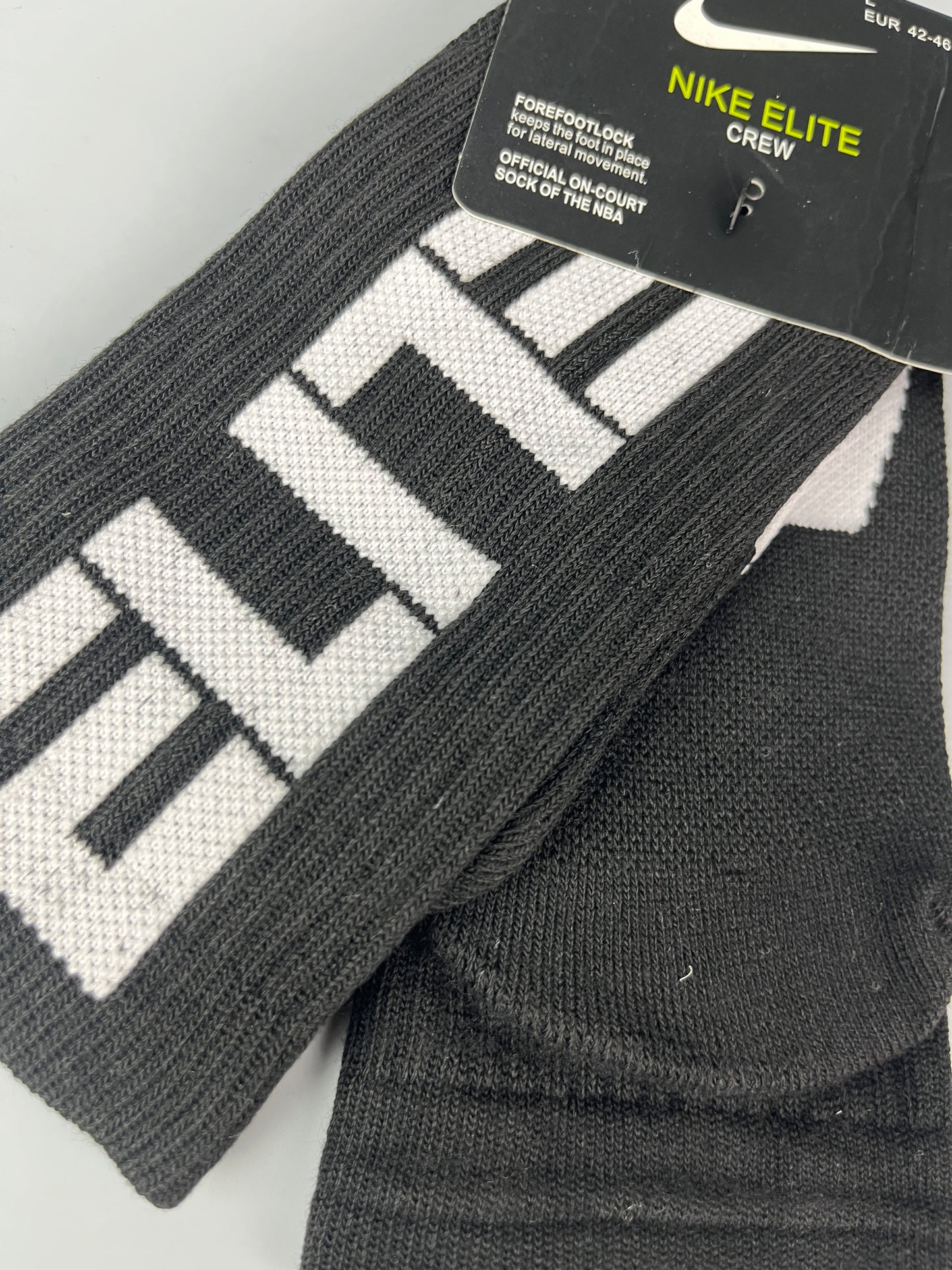 Nike Elite Black Crew Socks