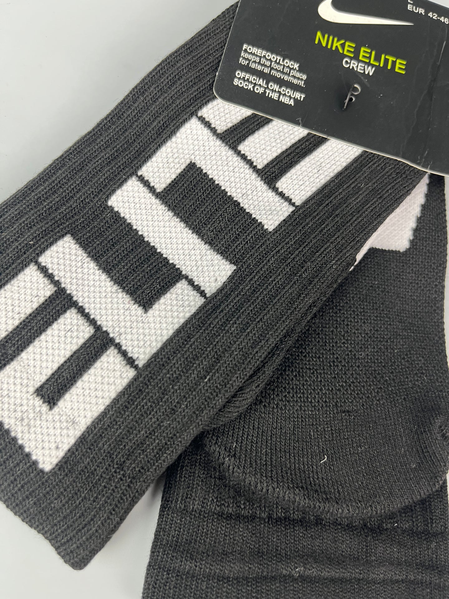 Nike Elite Black Crew Socks