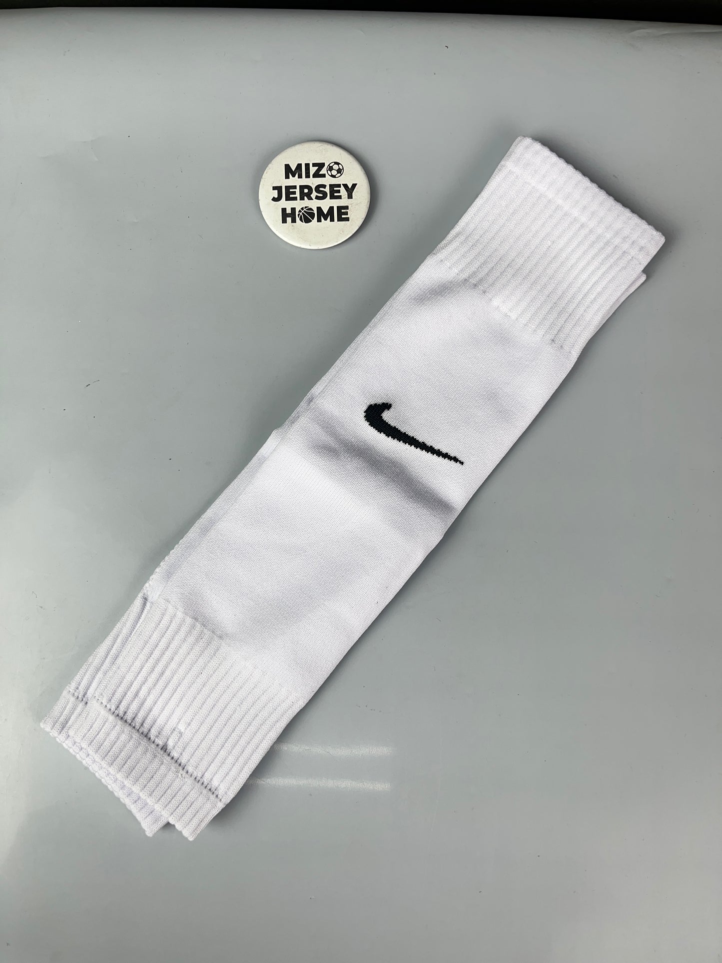 Nike White Pre-Cut Football Socks