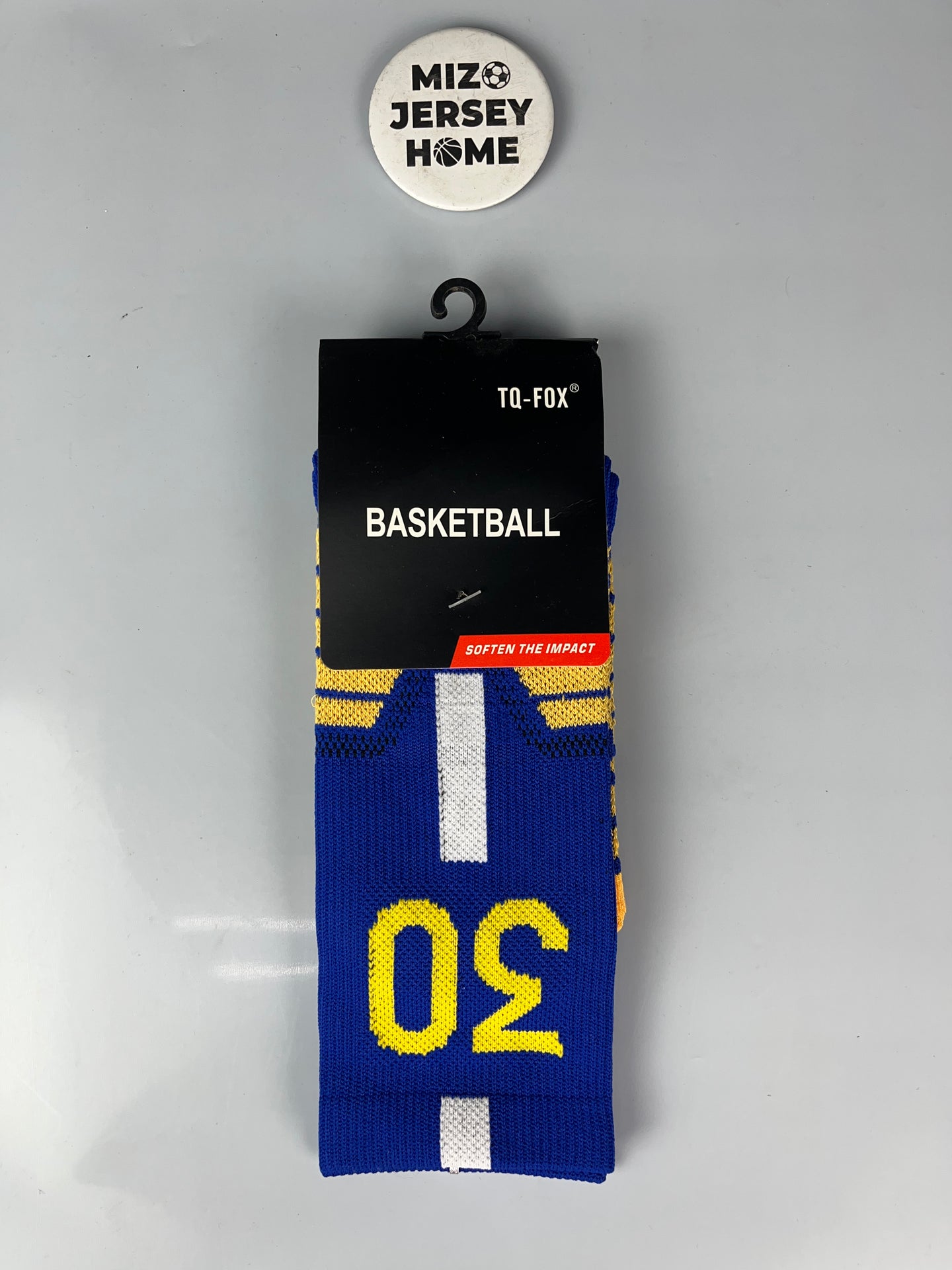 CURRY 30 BLUE BASKETBALL CREW SOCKS