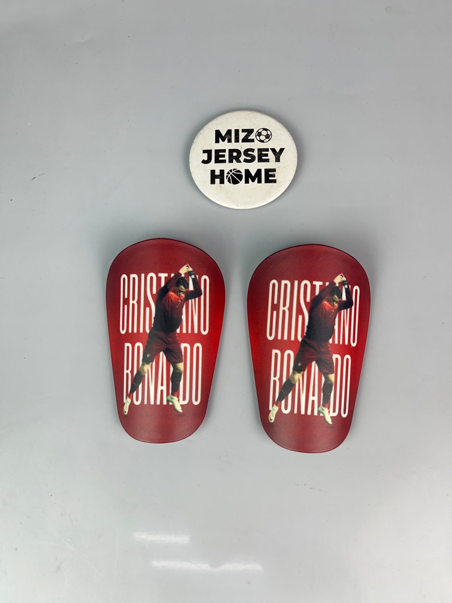 CR7 Shin Guard Red