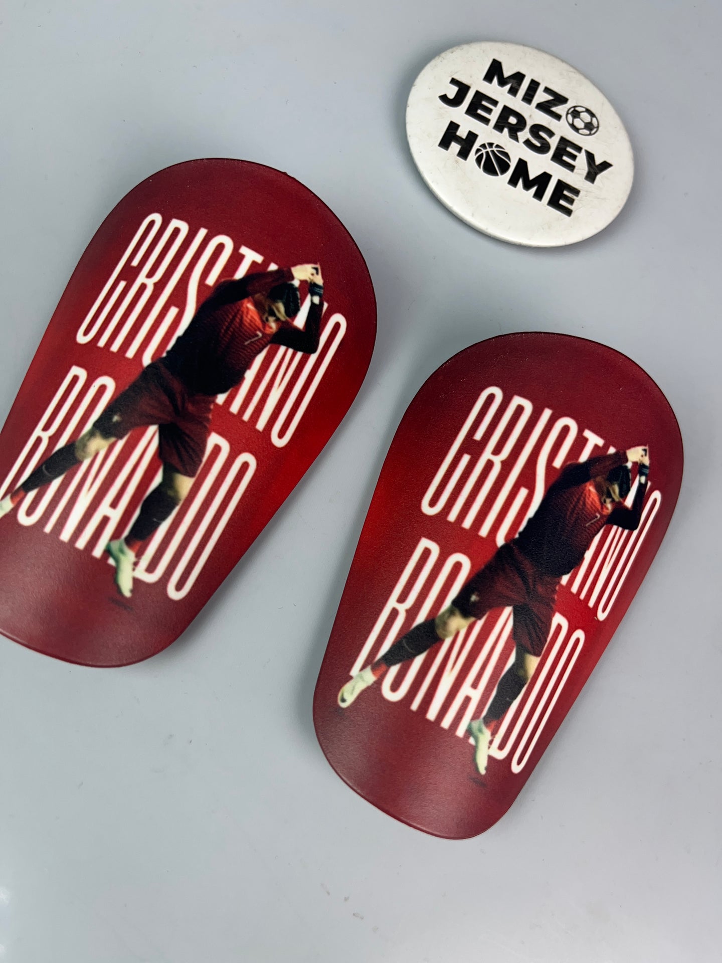 CR7 Shin Guard Red