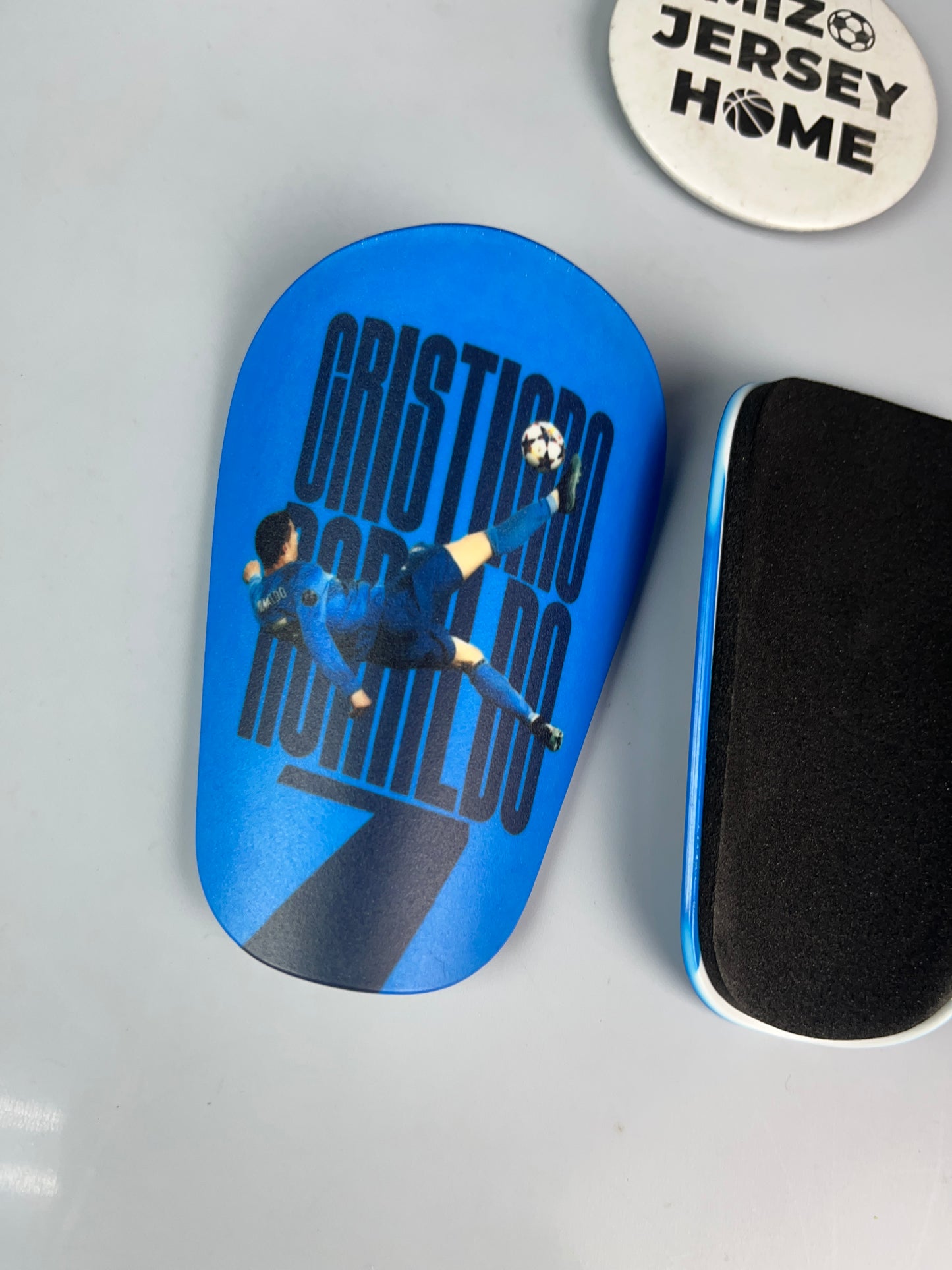 CR7 Shin Guard Blue