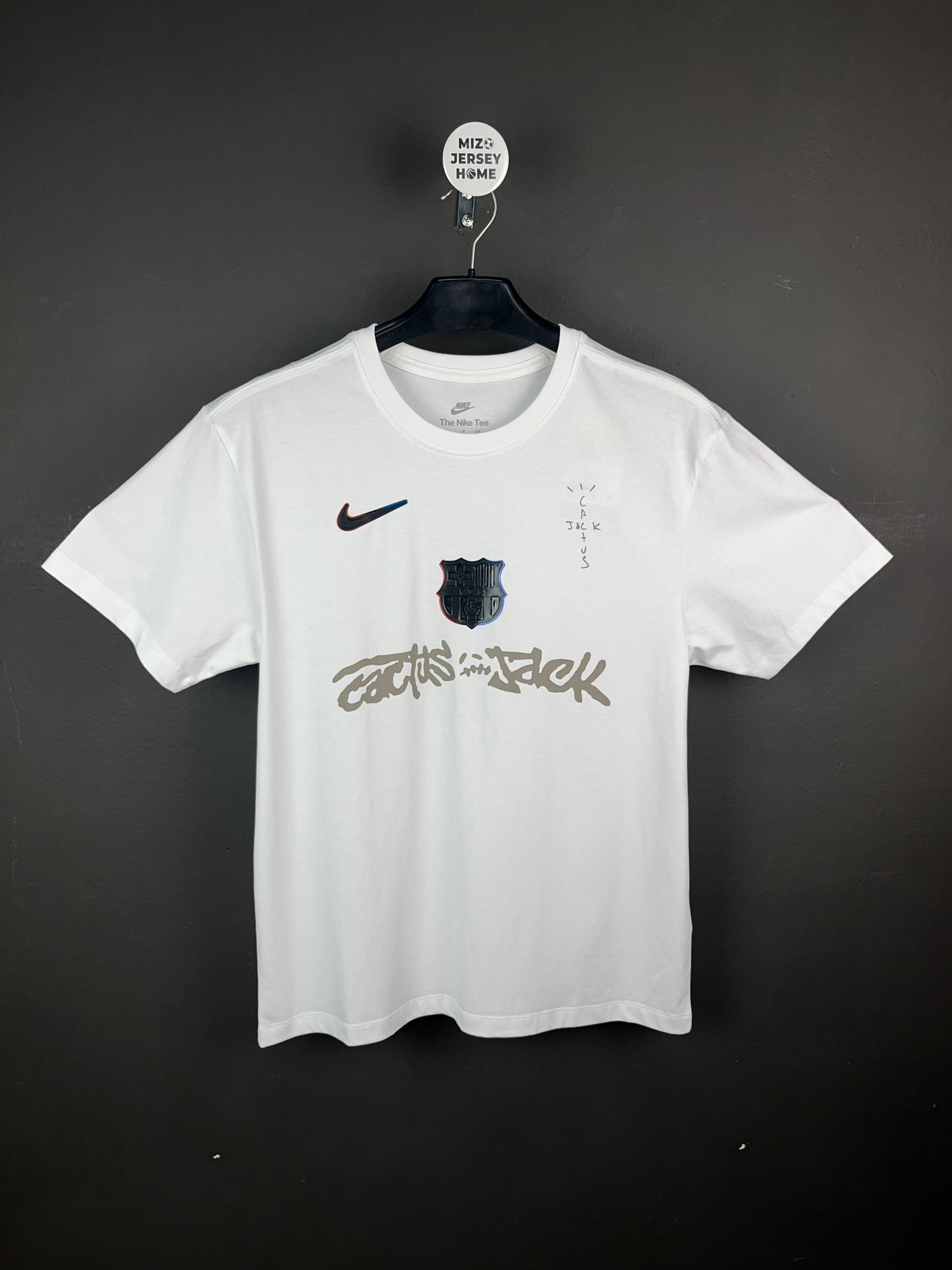 Barcelona X Travis Scott White T-Shirt