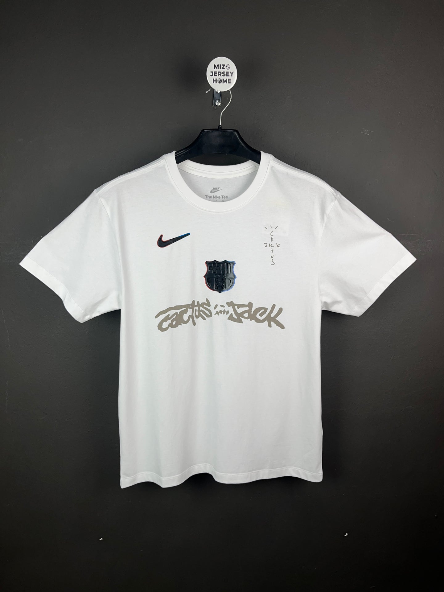 Barcelona X Travis Scott White T-Shirt
