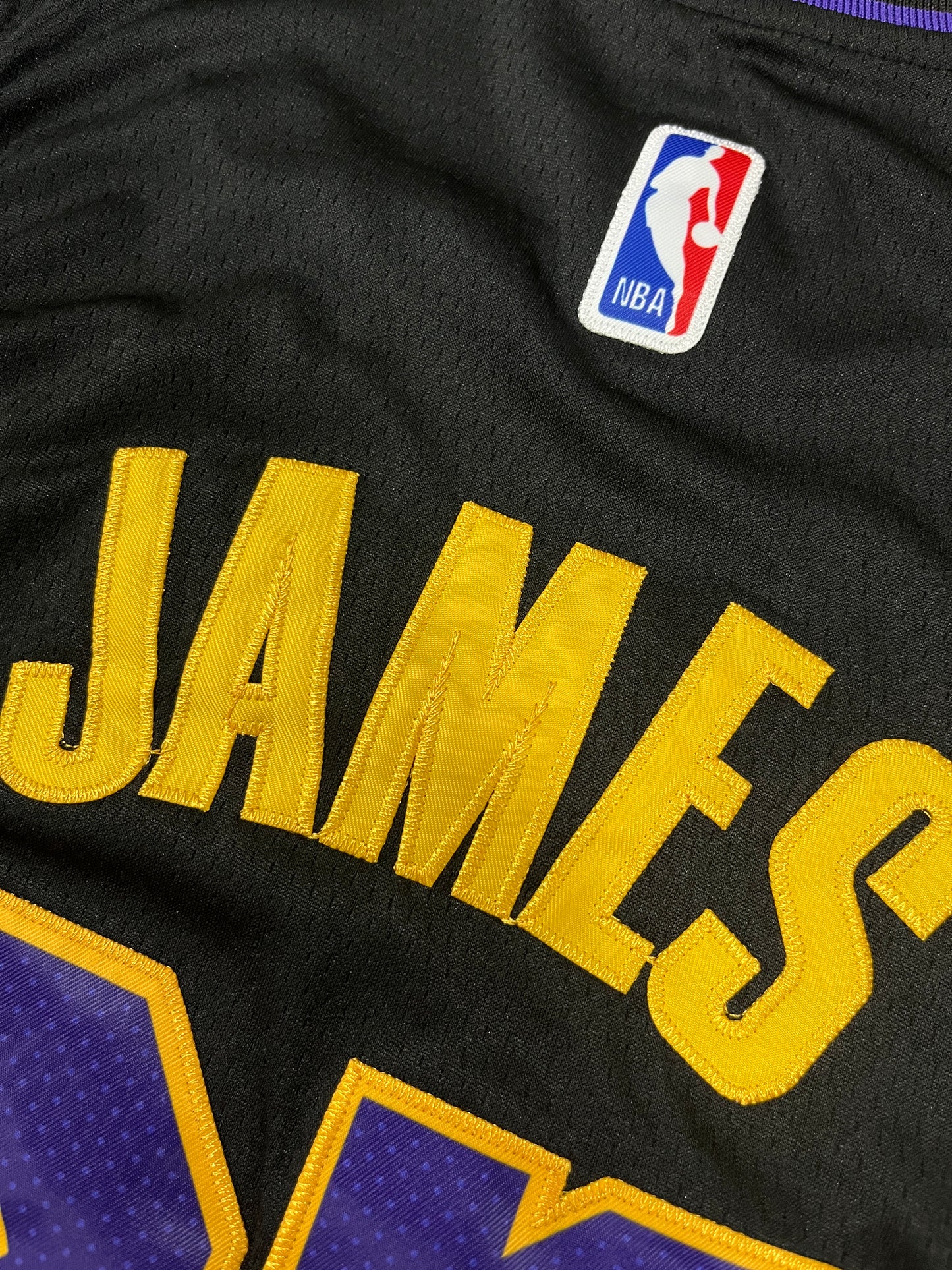 JAMES 23 Black Jersey Los Angeles Lakers NBA Jersey