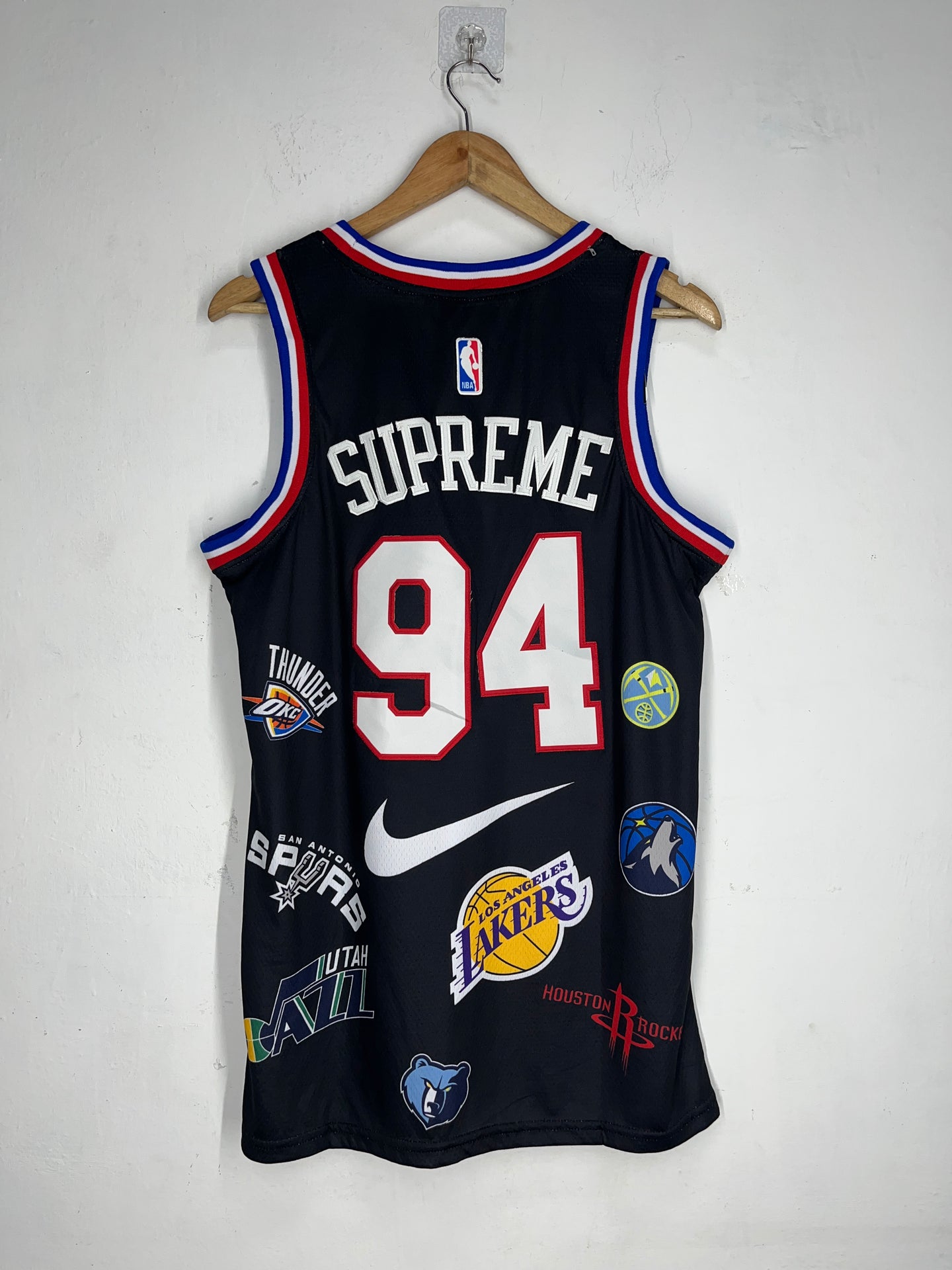 Nike X Supreme Black NBA Jersey