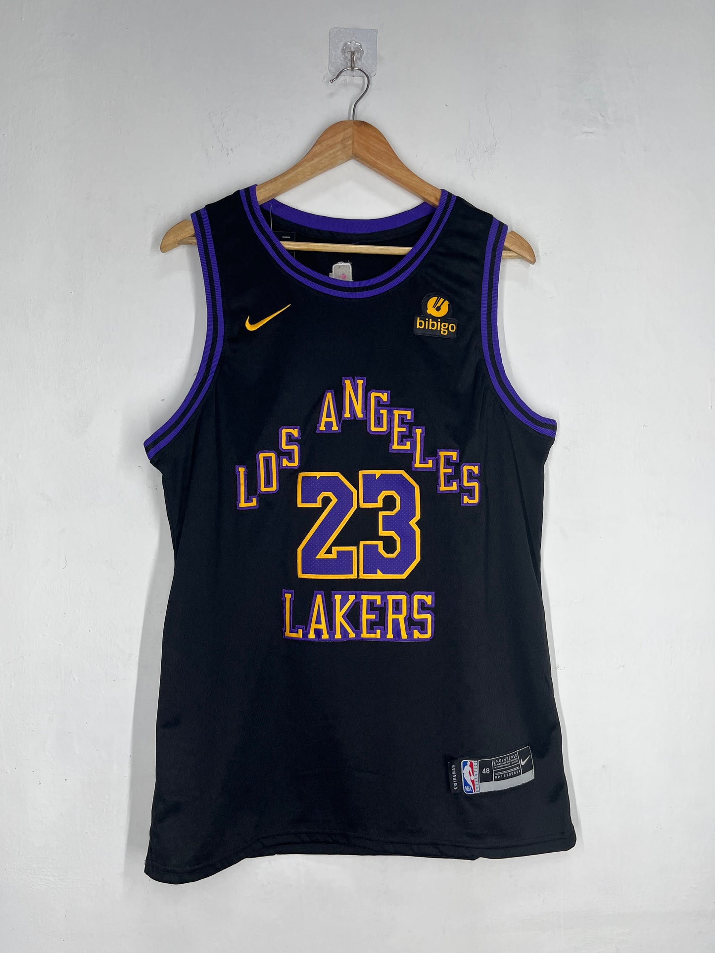 JAMES 23 Black Jersey Los Angeles Lakers NBA Jersey