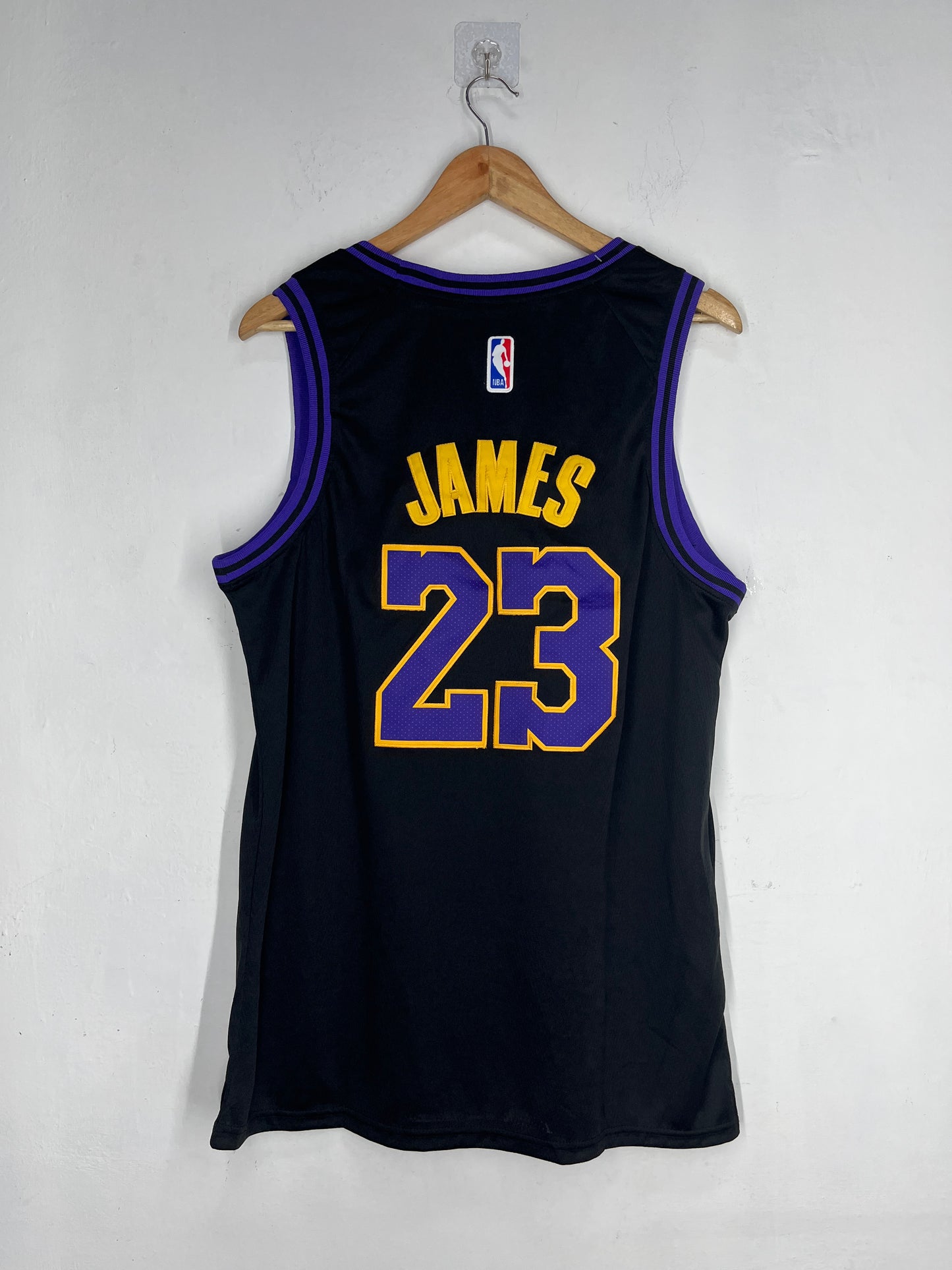 JAMES 23 Black Jersey Los Angeles Lakers NBA Jersey