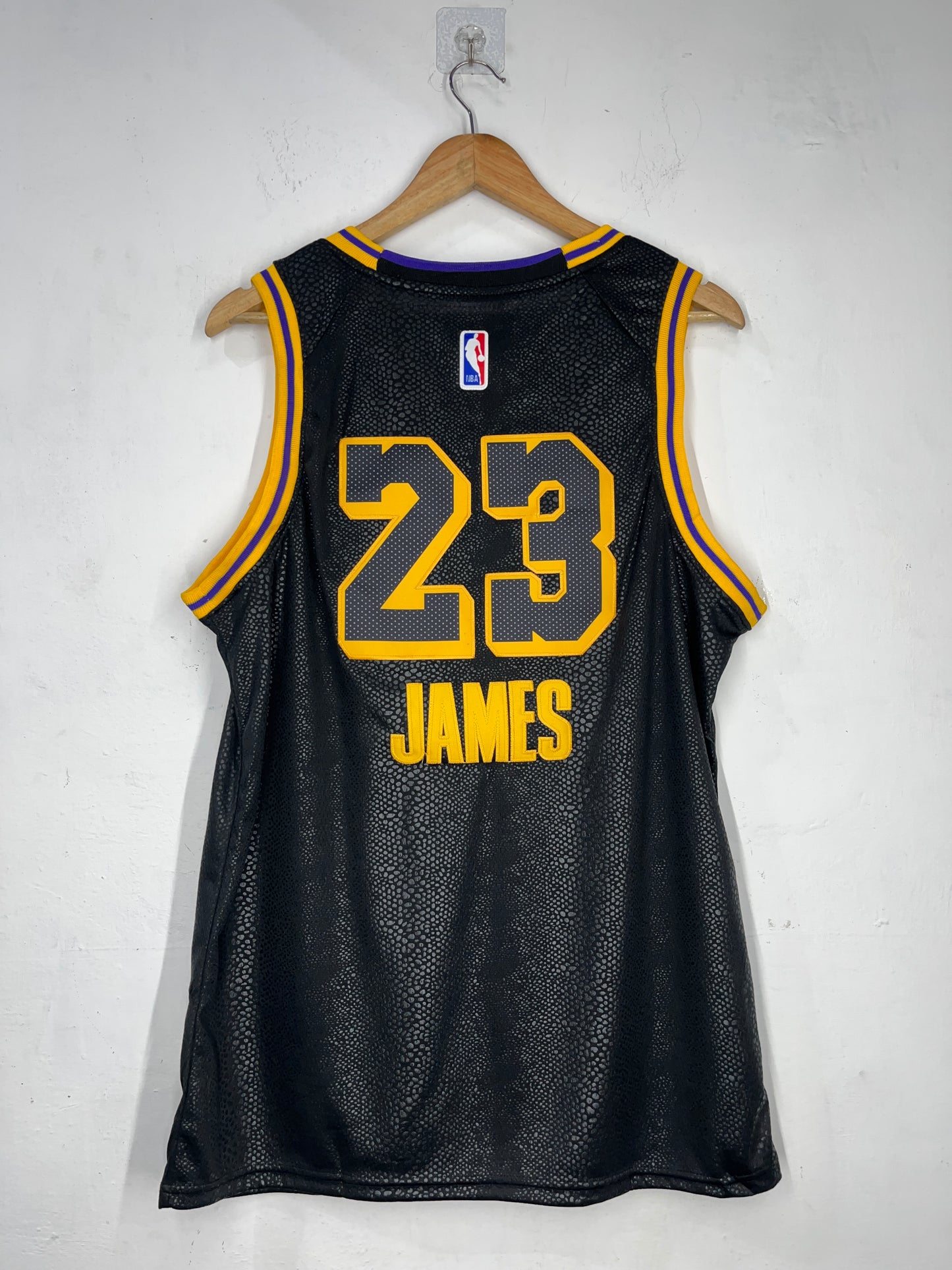 JAMES 23 Black Jersey Los Angeles Lakers NBA Jersey