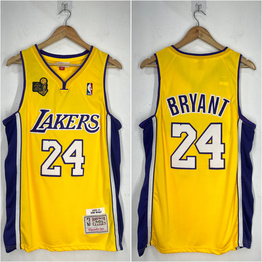 BRYANT 24 Yellow Los Angeles Lakers NBA Jersey Champions Edition