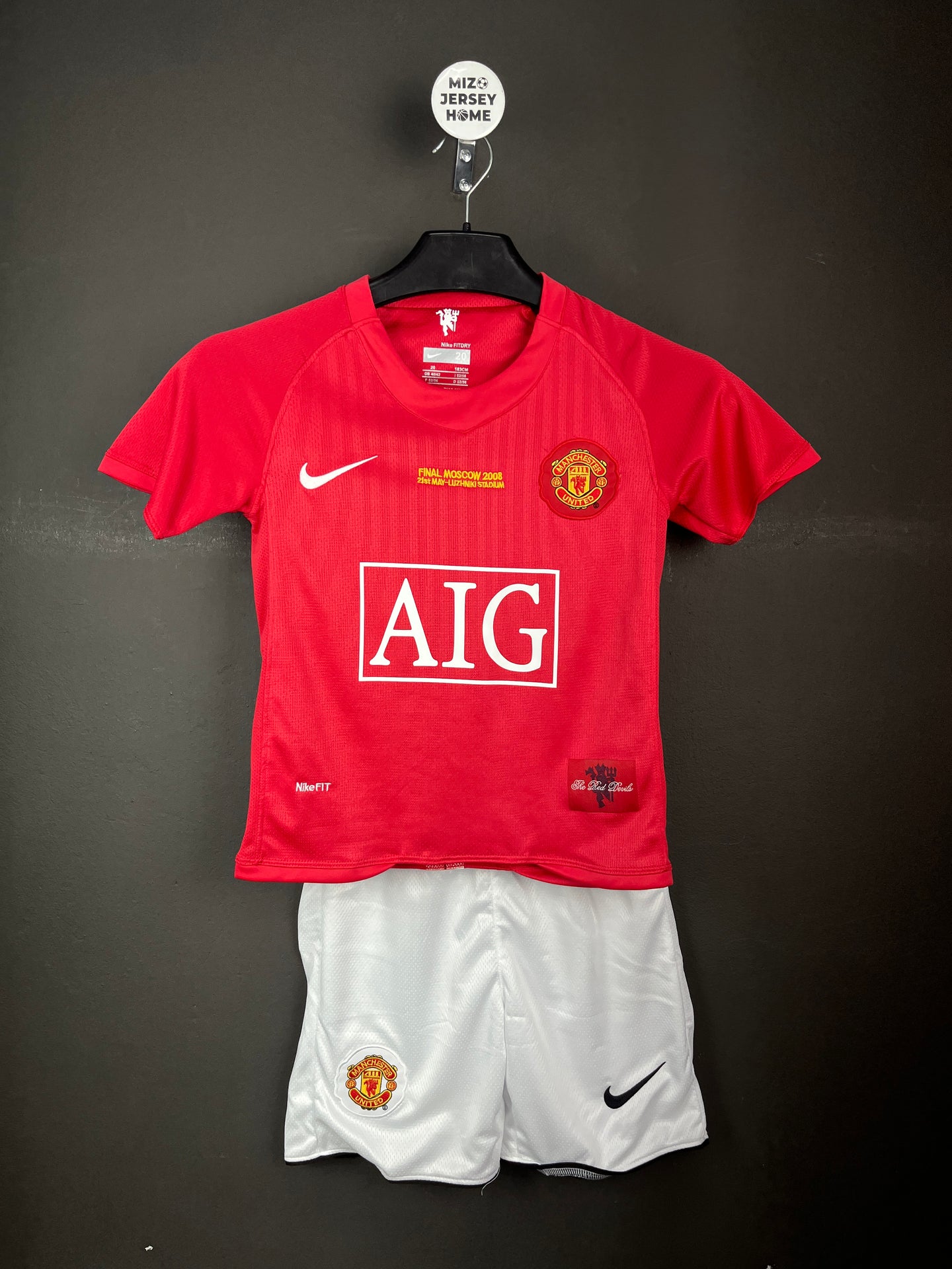 Manchester United Home 2008 Kids Retro Jersey