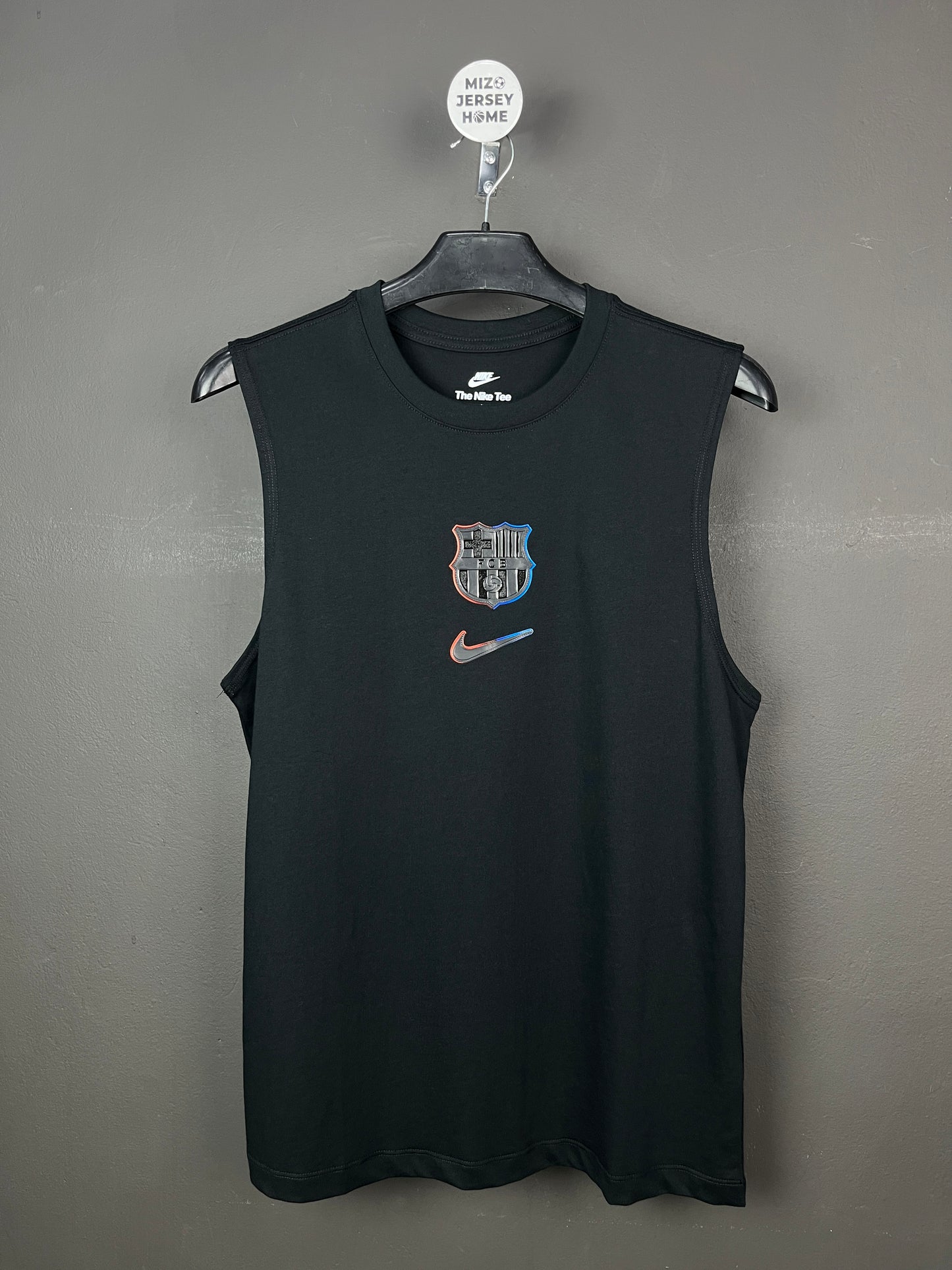 Barcelona Black Sleeveless Shirt
