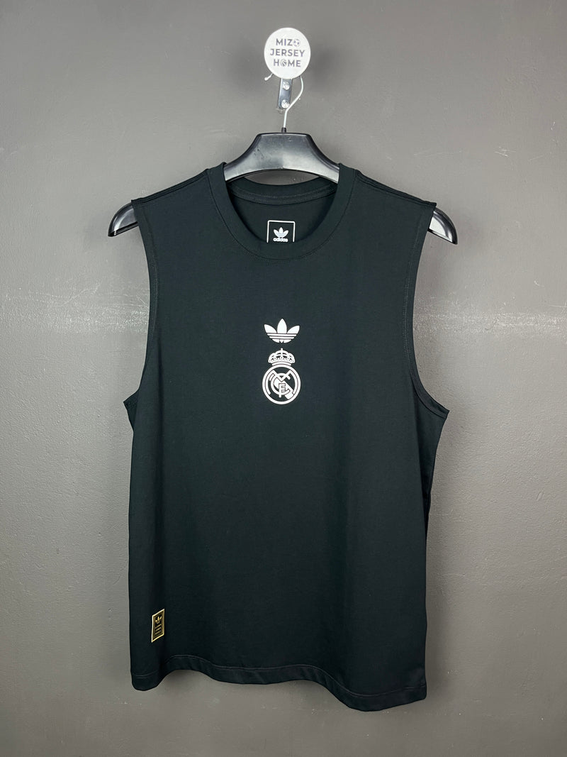 Real Madrid Black Sleeveless Shirt