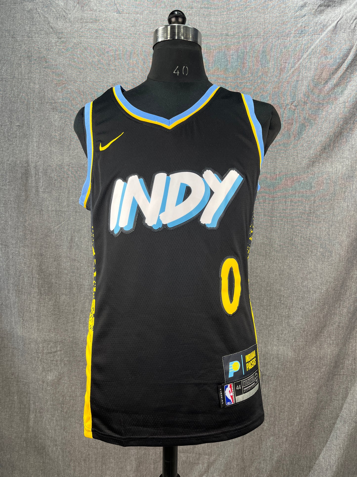 Haliburton 0 Indiana Pacers NBA Jersey