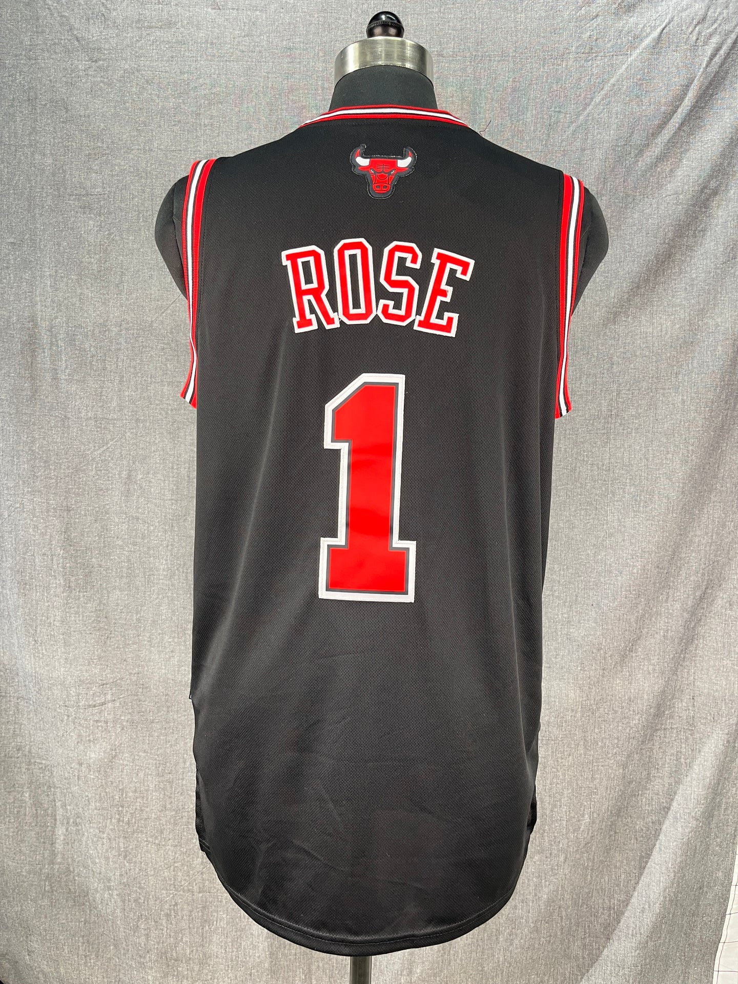 ROSE 1 Black Chicago Bulls NBA jersey