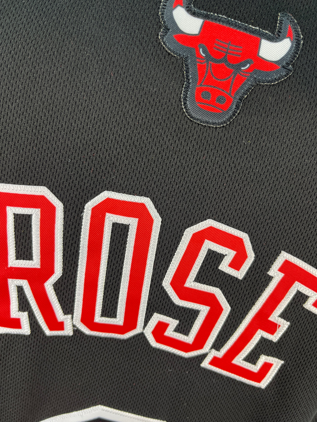 ROSE 1 Black Chicago Bulls NBA jersey