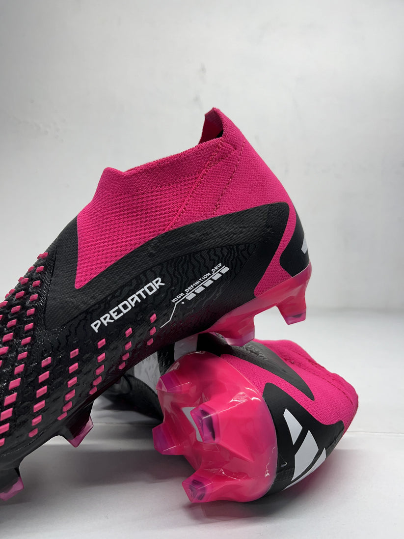 Adidas Predator Accuracy+ Laceless Black/Pink FG Football Shoes – Mizo ...