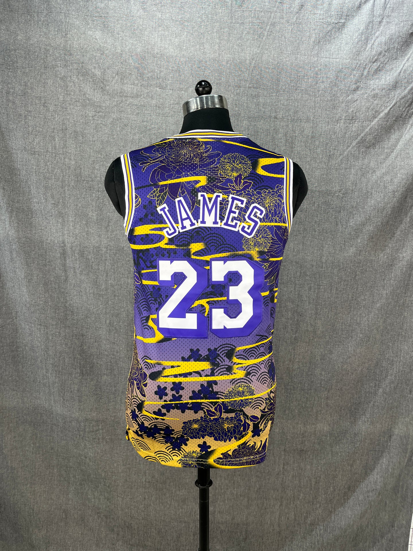 JAMES Purple Los Angeles Lakers Basketball Jersey