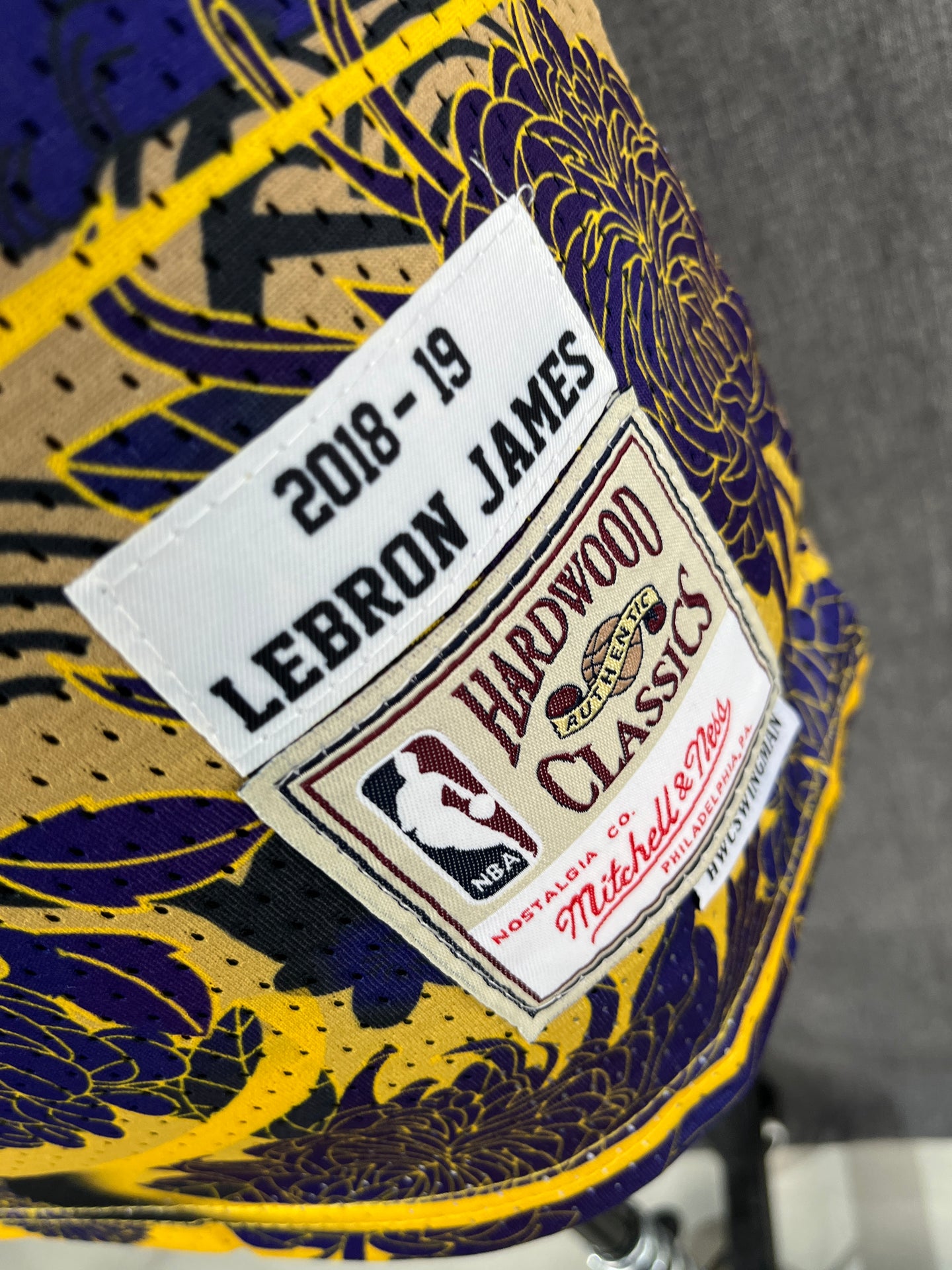 JAMES Purple Los Angeles Lakers Basketball Jersey