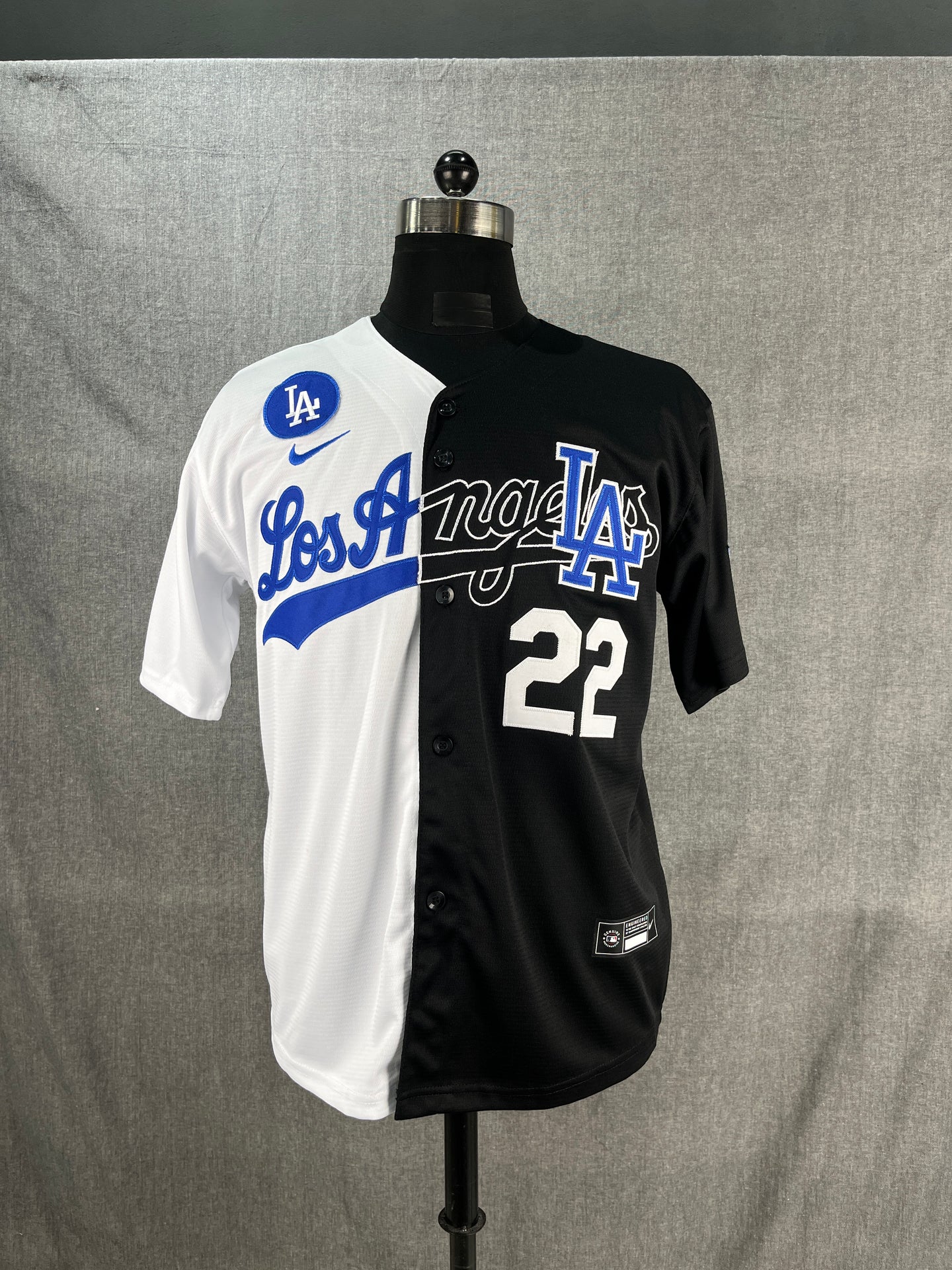 BAD BUNNY 22 Black & Blue LA Dodgers MLB Jersey