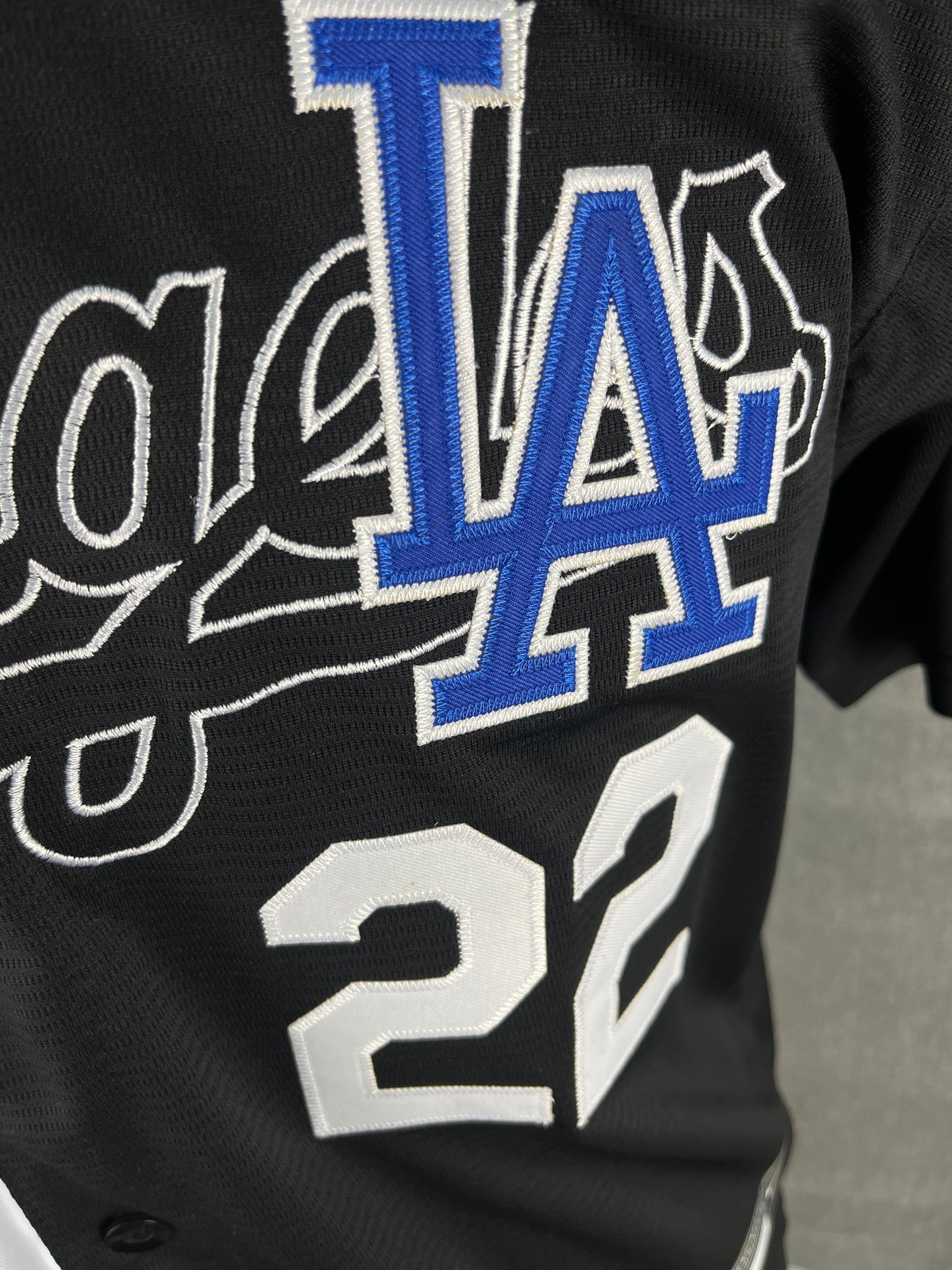 BAD BUNNY 22 Black & Blue LA Dodgers MLB Jersey