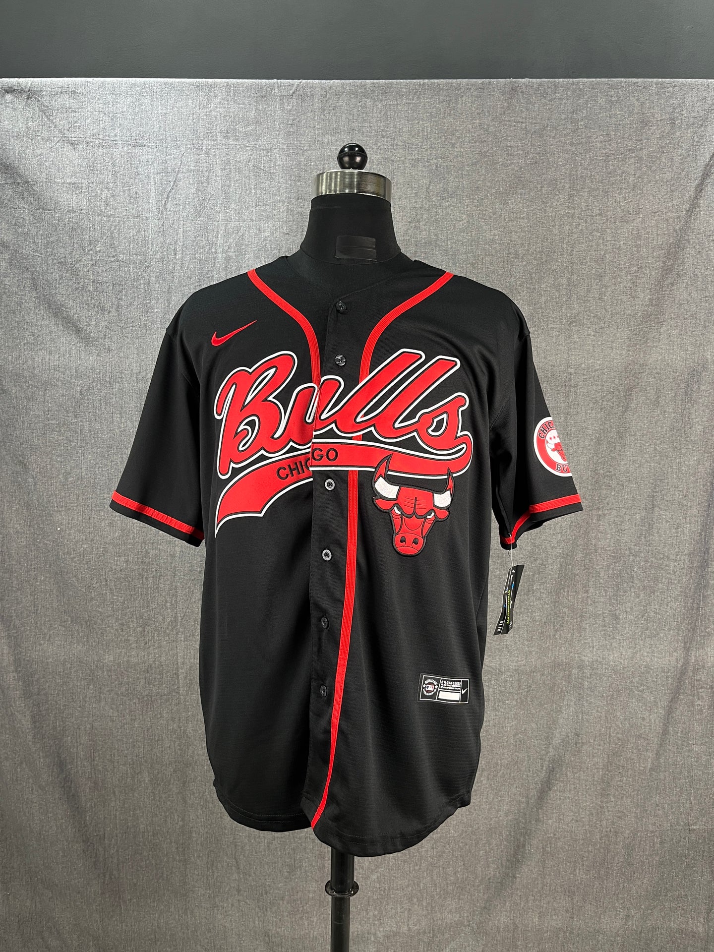 JORDAN 23 Chicago Bulls Black MLB Jersey
