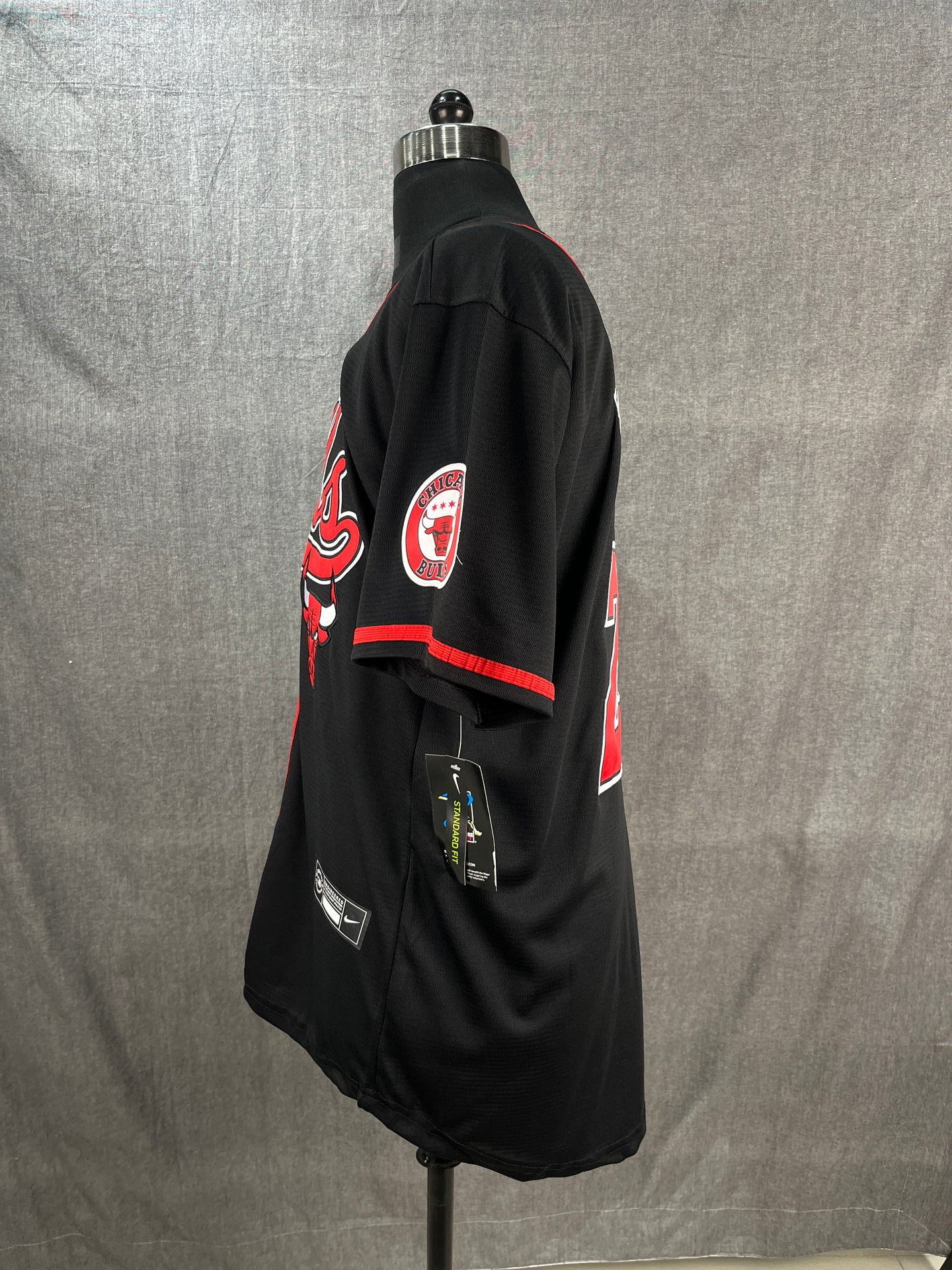 JORDAN 23 Chicago Bulls Black MLB Jersey