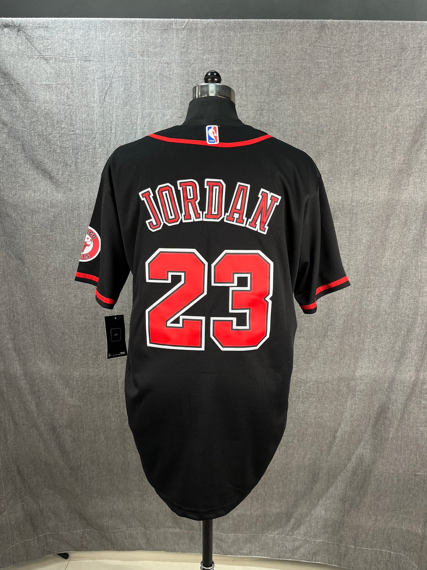 JORDAN 23 Chicago Bulls Black MLB Jersey