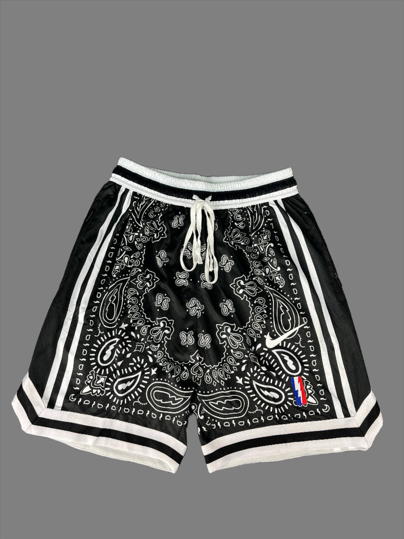 NIKE 'Paisley' Black & White Shorts
