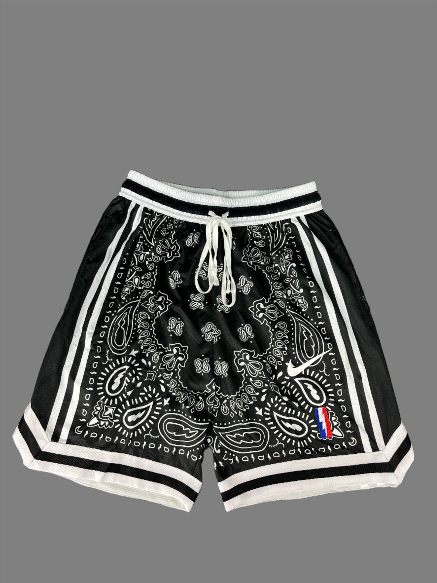 NIKE 'Paisley' Black & White Shorts