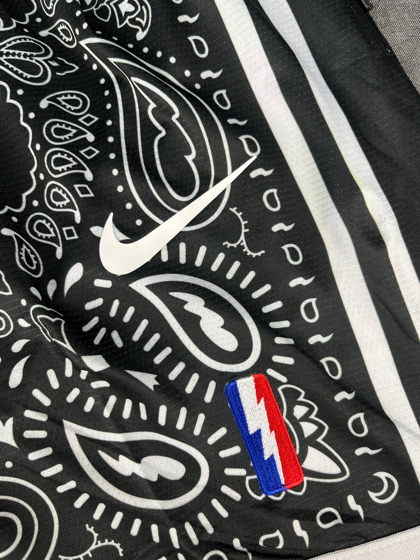 NIKE 'Paisley' Black & White Shorts