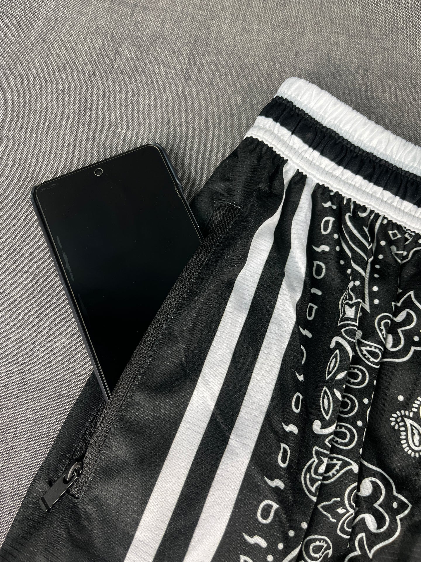 NIKE 'Paisley' Black & White Shorts