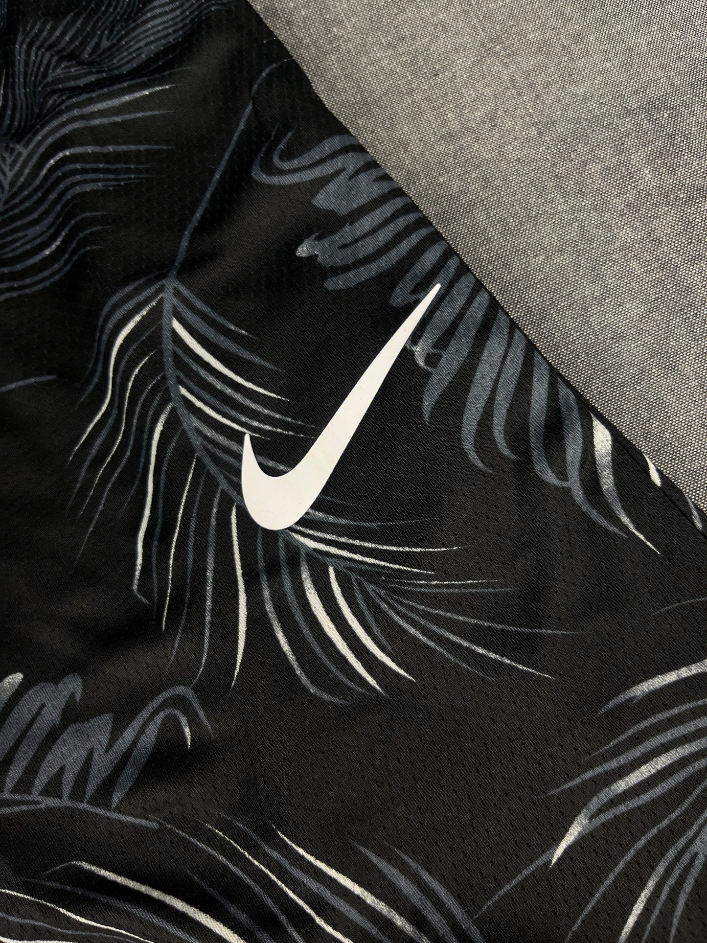 NIKE 'Floral' Black Shorts