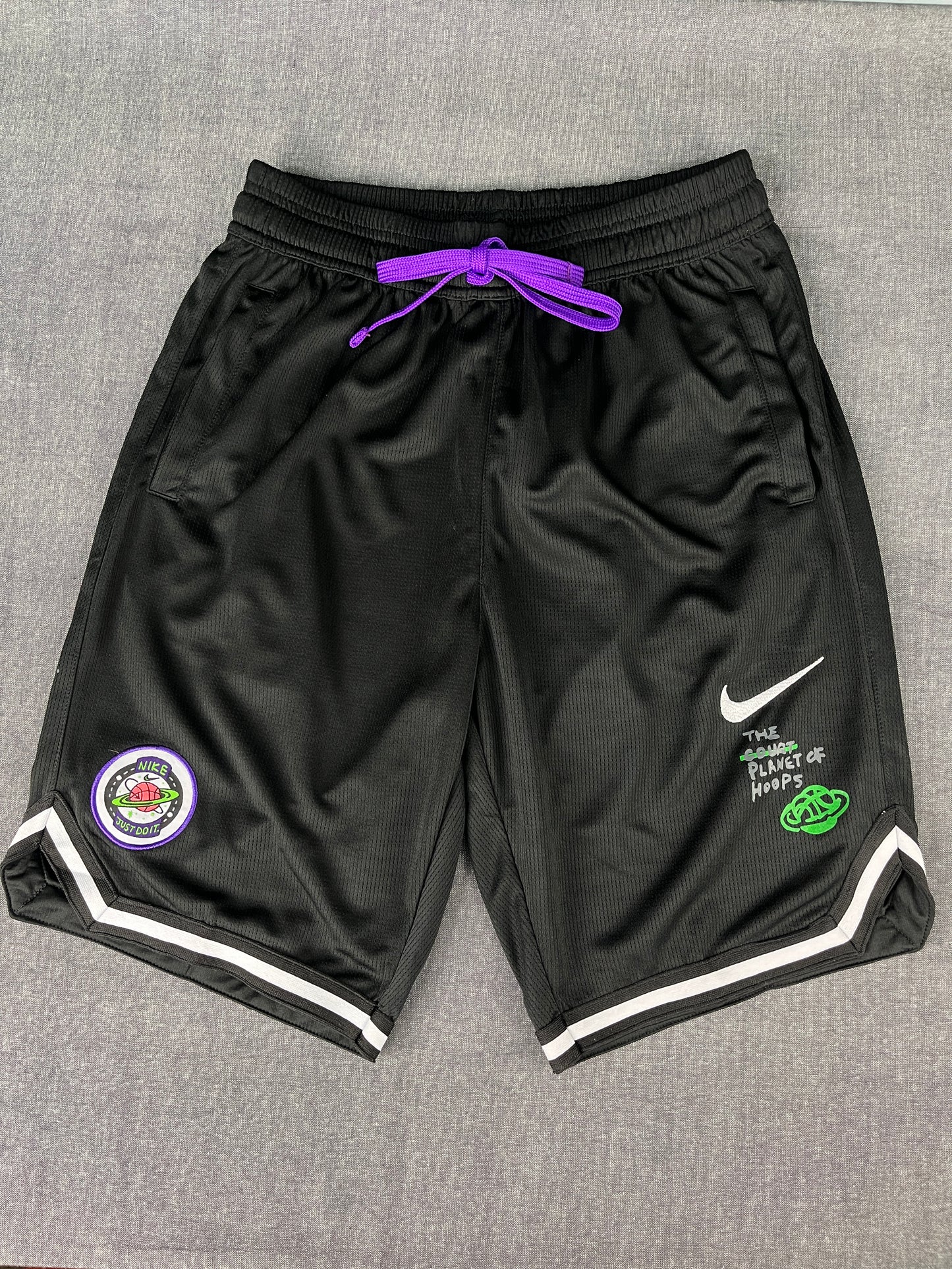 NIKE 'The Court Planet Of Hoops' Black Shorts