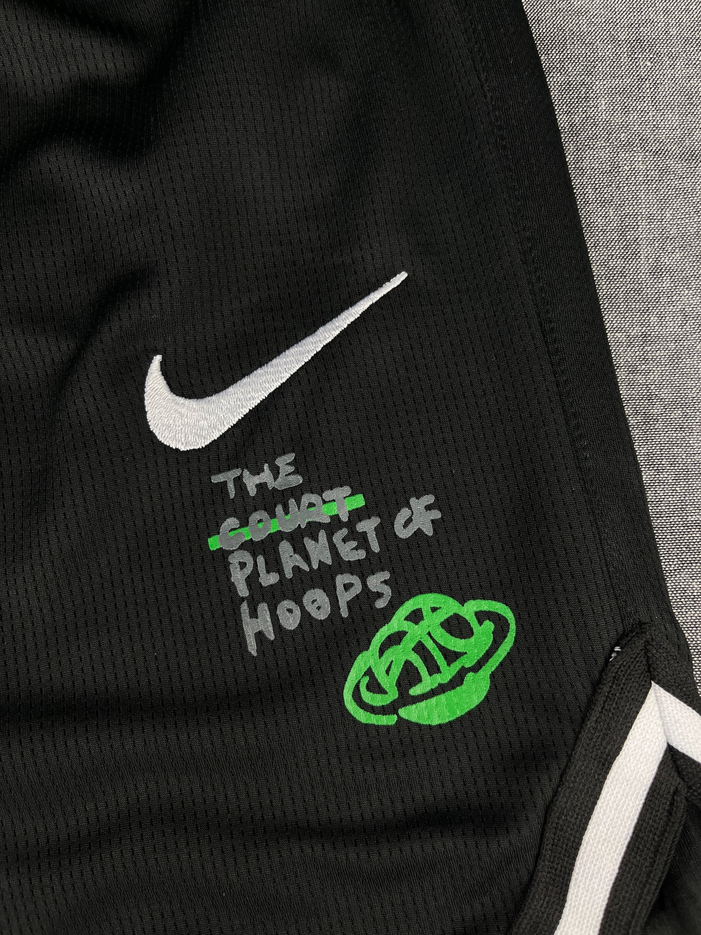 NIKE 'The Court Planet Of Hoops' Black Shorts