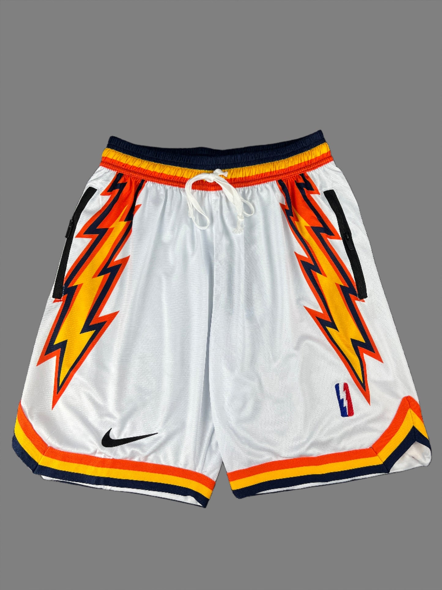 Golden State Warriors Lightning White Shorts