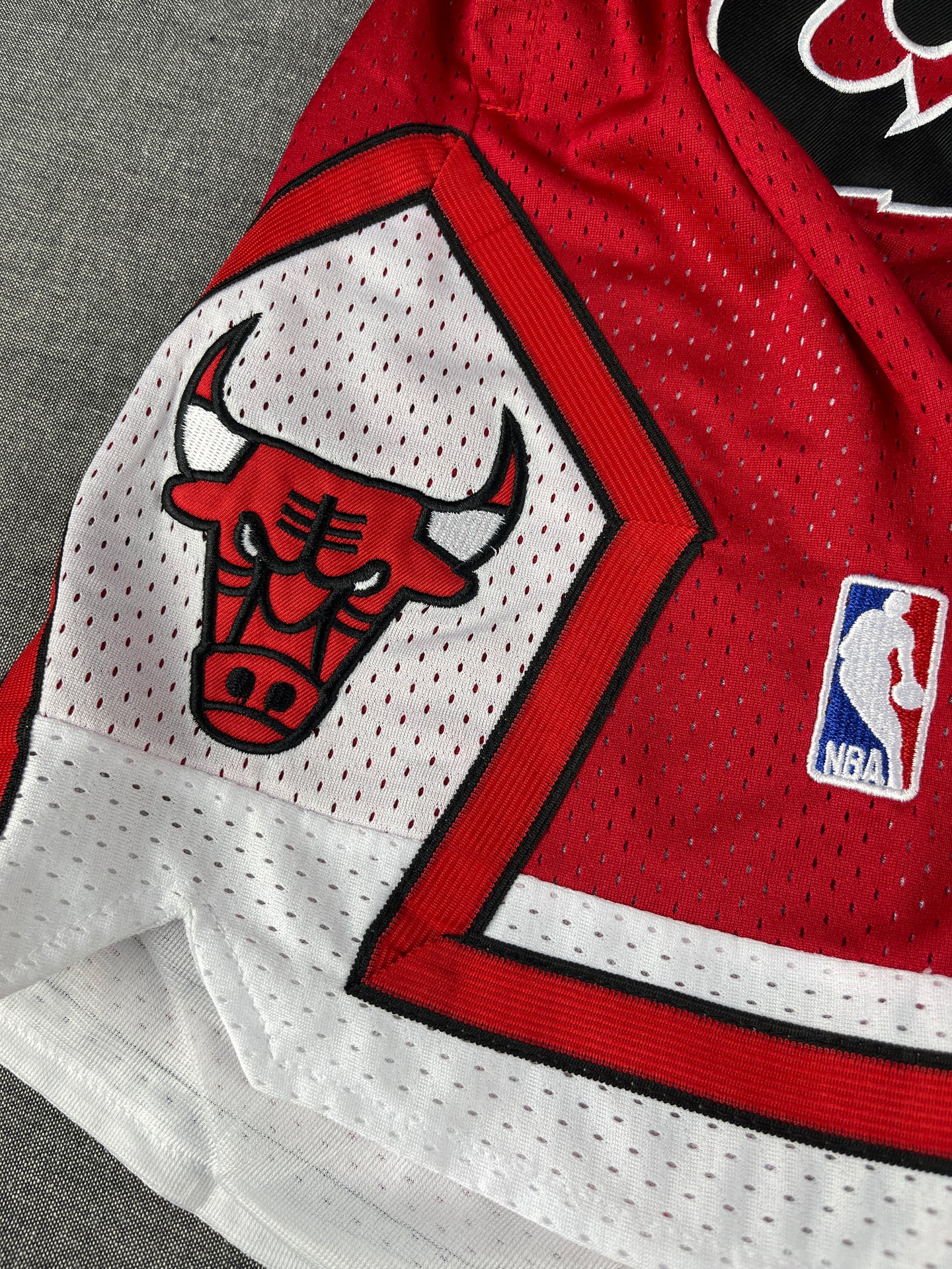 Chicago Bulls Red Shorts Full Embroidery