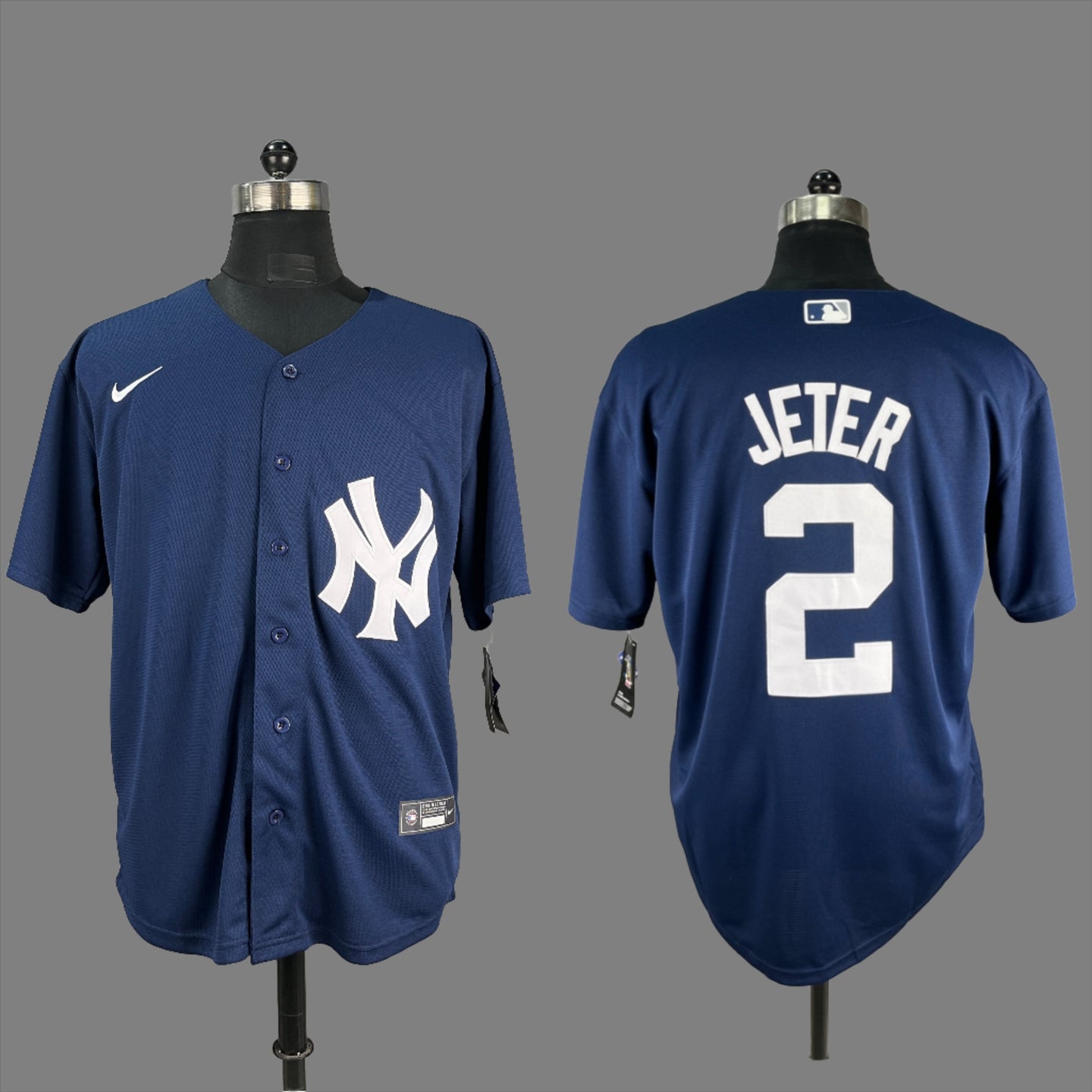 JETER 2 New York Yankees Dark Navy MLB Jersey