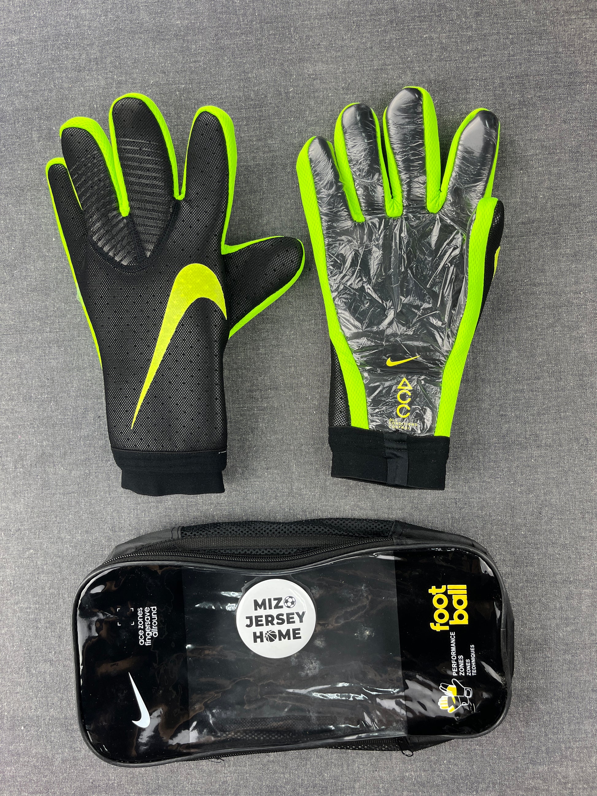 NIKE Black/Green Mercurial Touch Elite Goalkeeper Gloves – Mizo