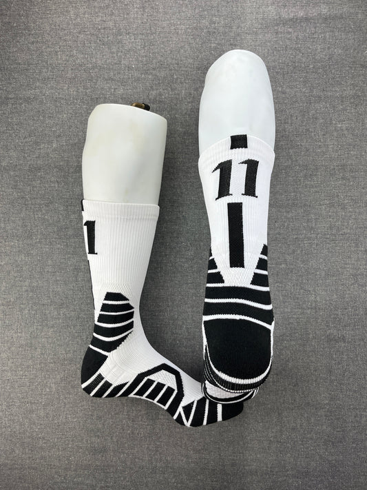 Kyrie Irving 11 White Socks Crew