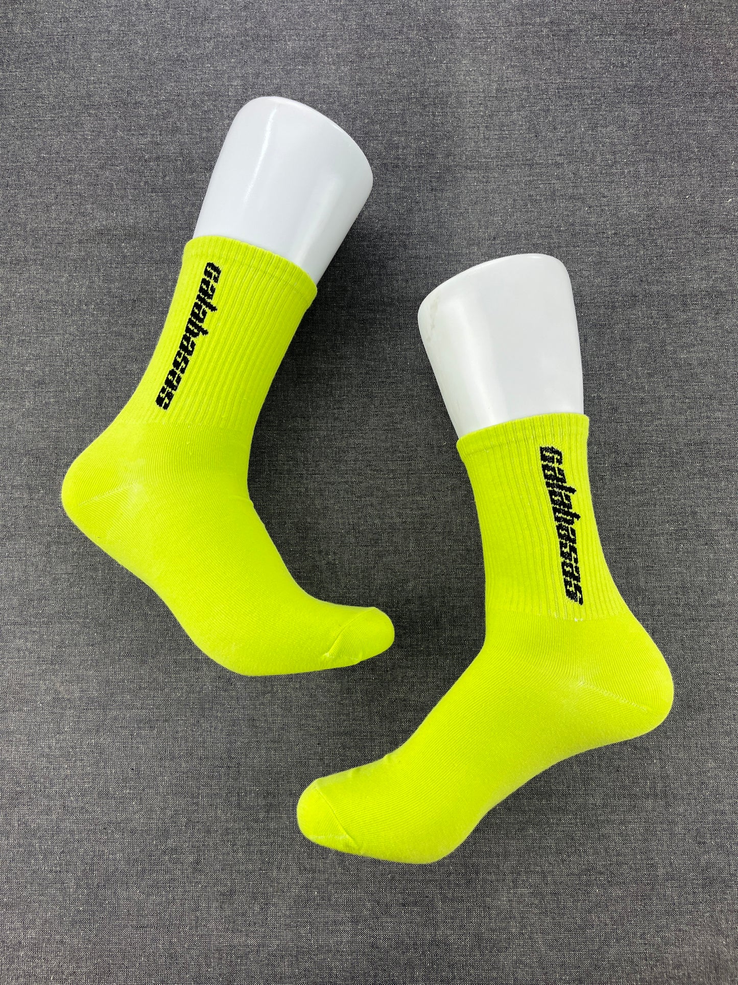 Yeezy CALABASAS Fluorescent Green Crew Socks