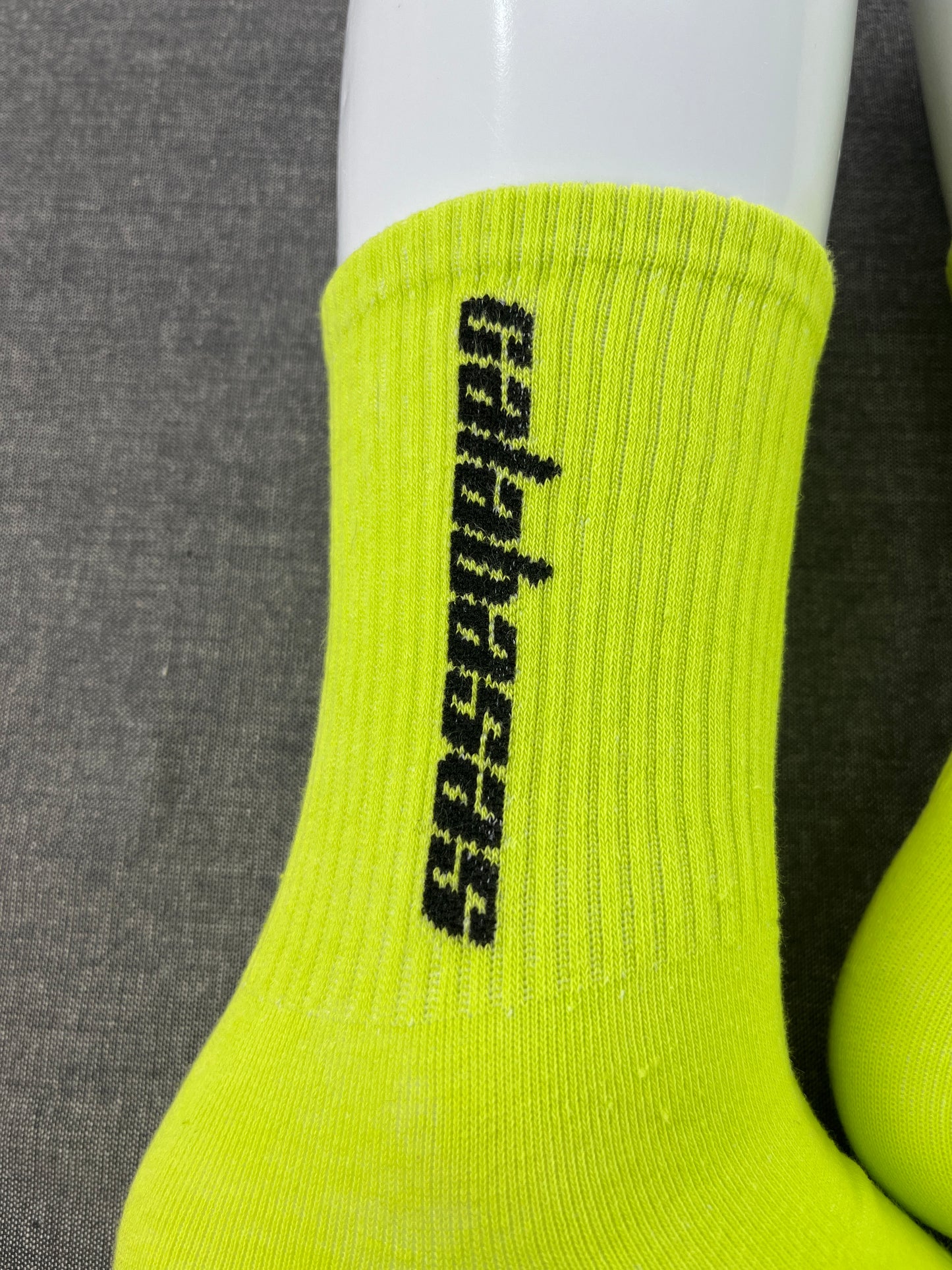 Yeezy CALABASAS Fluorescent Green Crew Socks