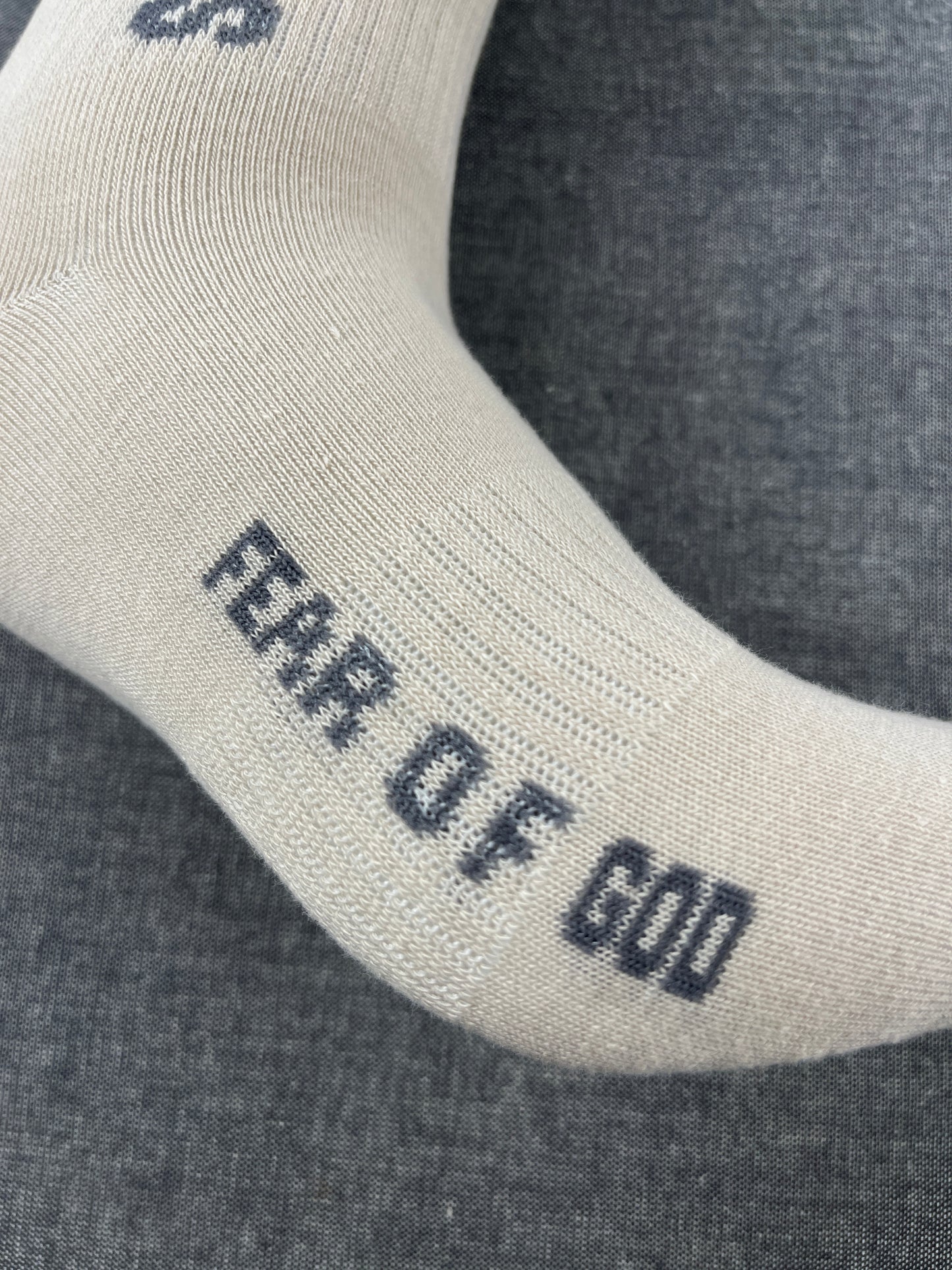 FEAR OF GOD Essentials Cream & Tan Crew Socks