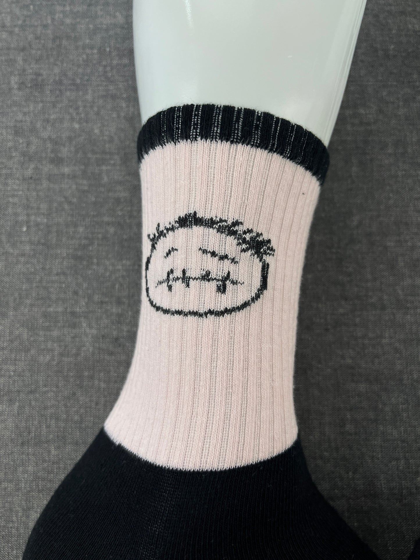 CACTUS JACK Pink & Black Crew Socks