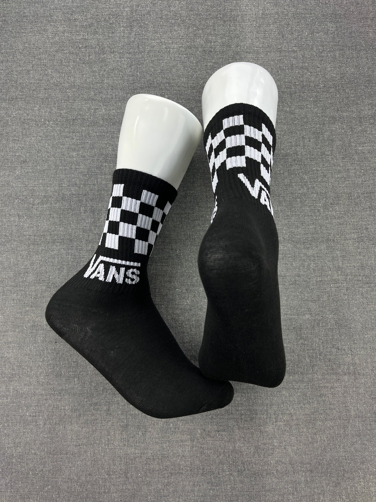 VANS Logo Black Crew Socks