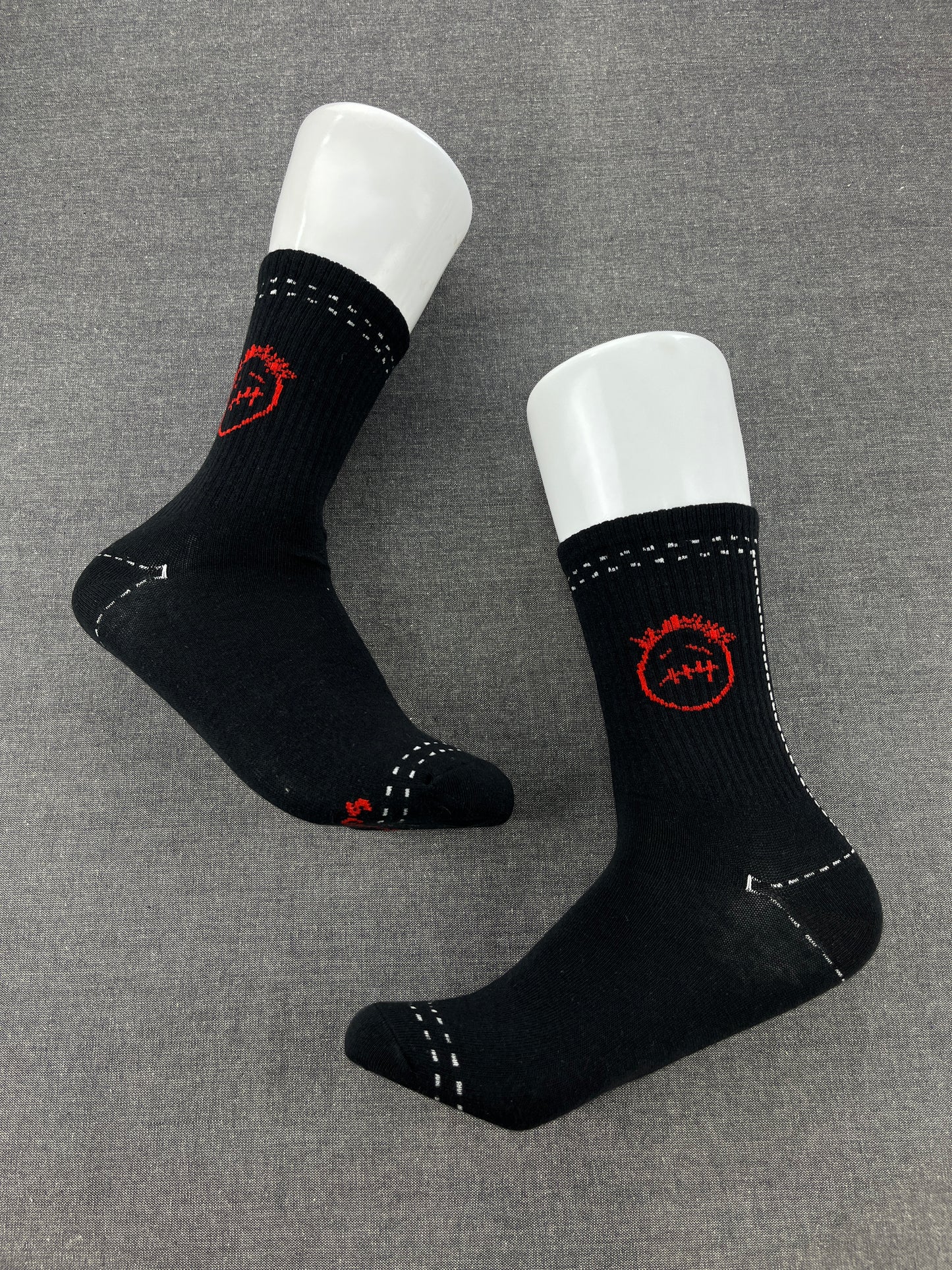 CACTUS JACK Black Crew Socks