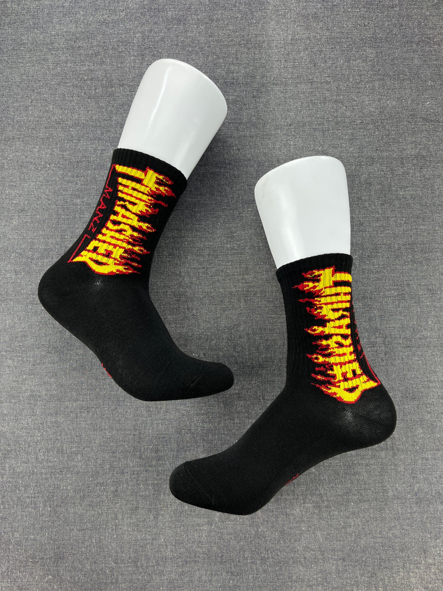 THRASHER Black Crew Socks