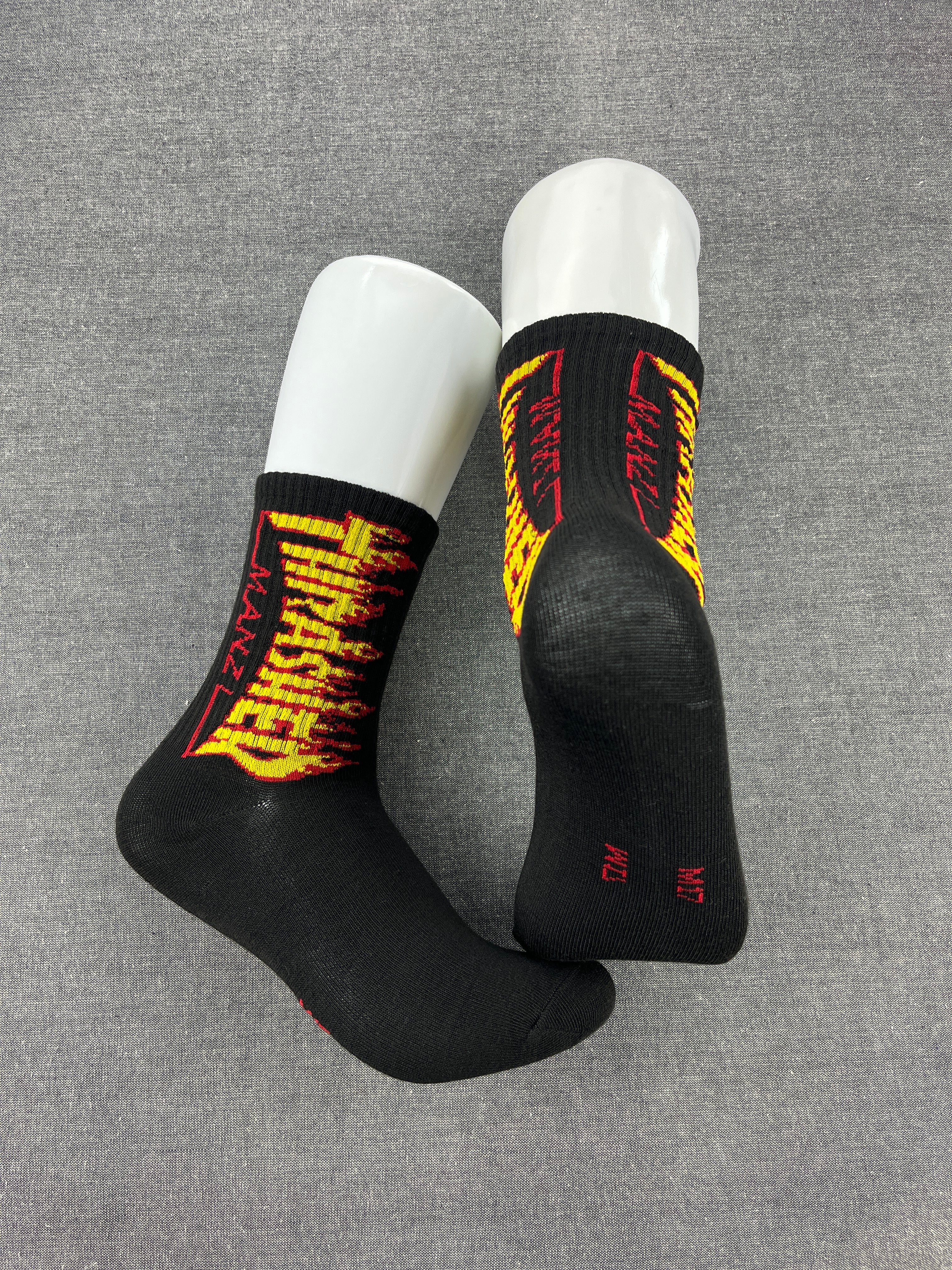 THRASHER Black Crew Socks